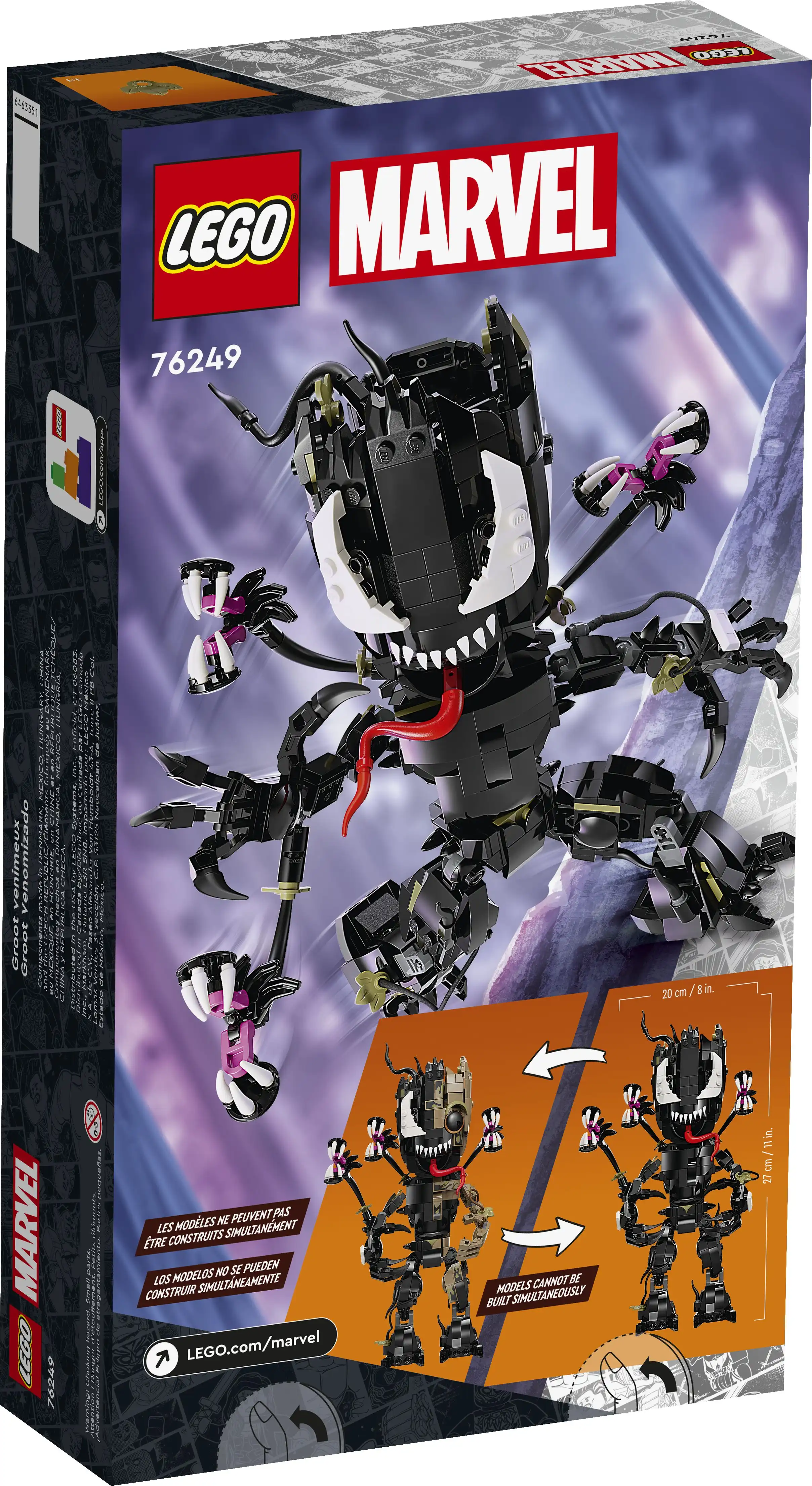 Zdjecie zestawu LEGO 76249 Marvel Groot jako Venom 2