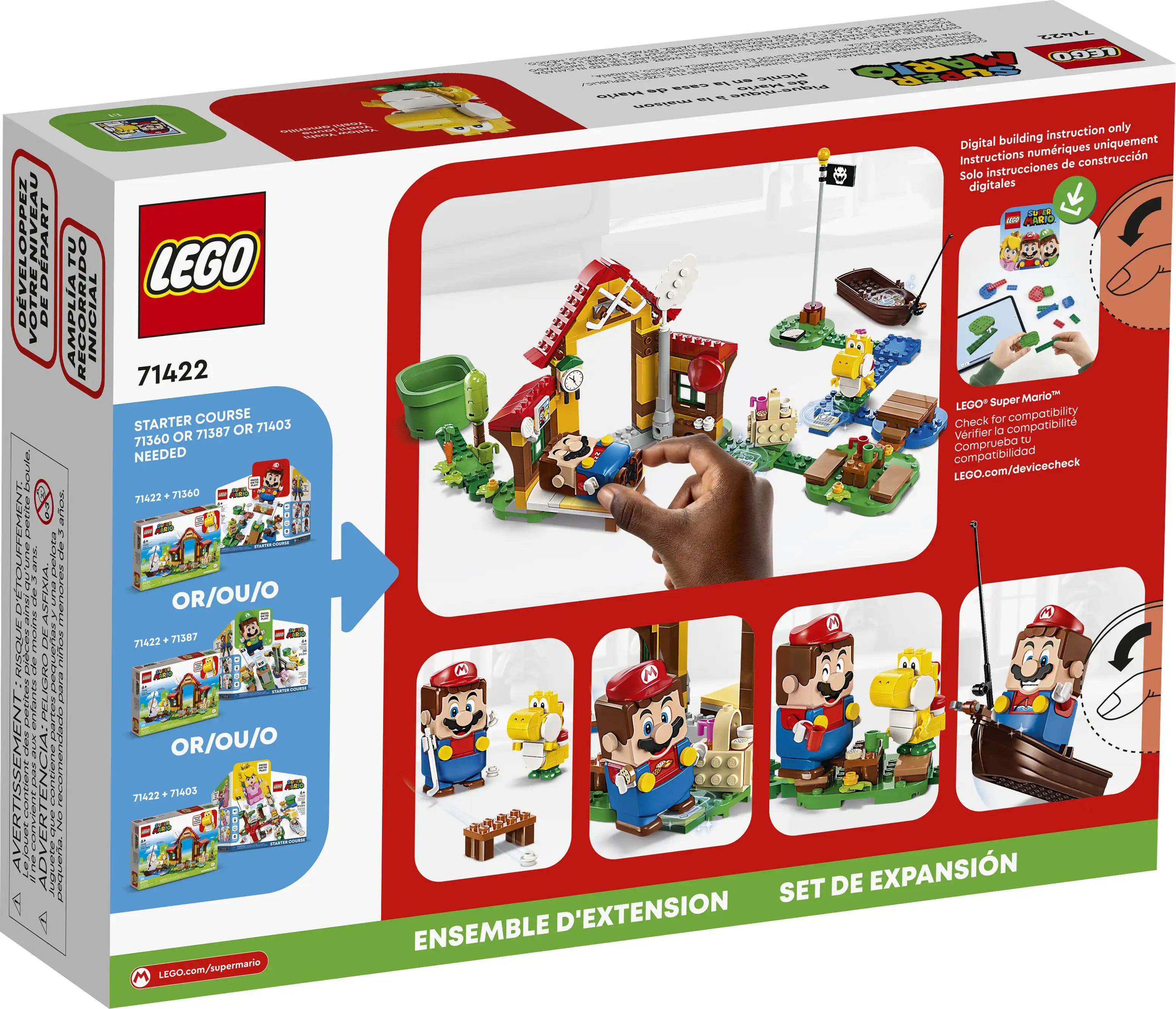Zdjecie zestawu LEGO 71422 Super Mario Piknik w domu Mario - zestaw rozszerzający 2