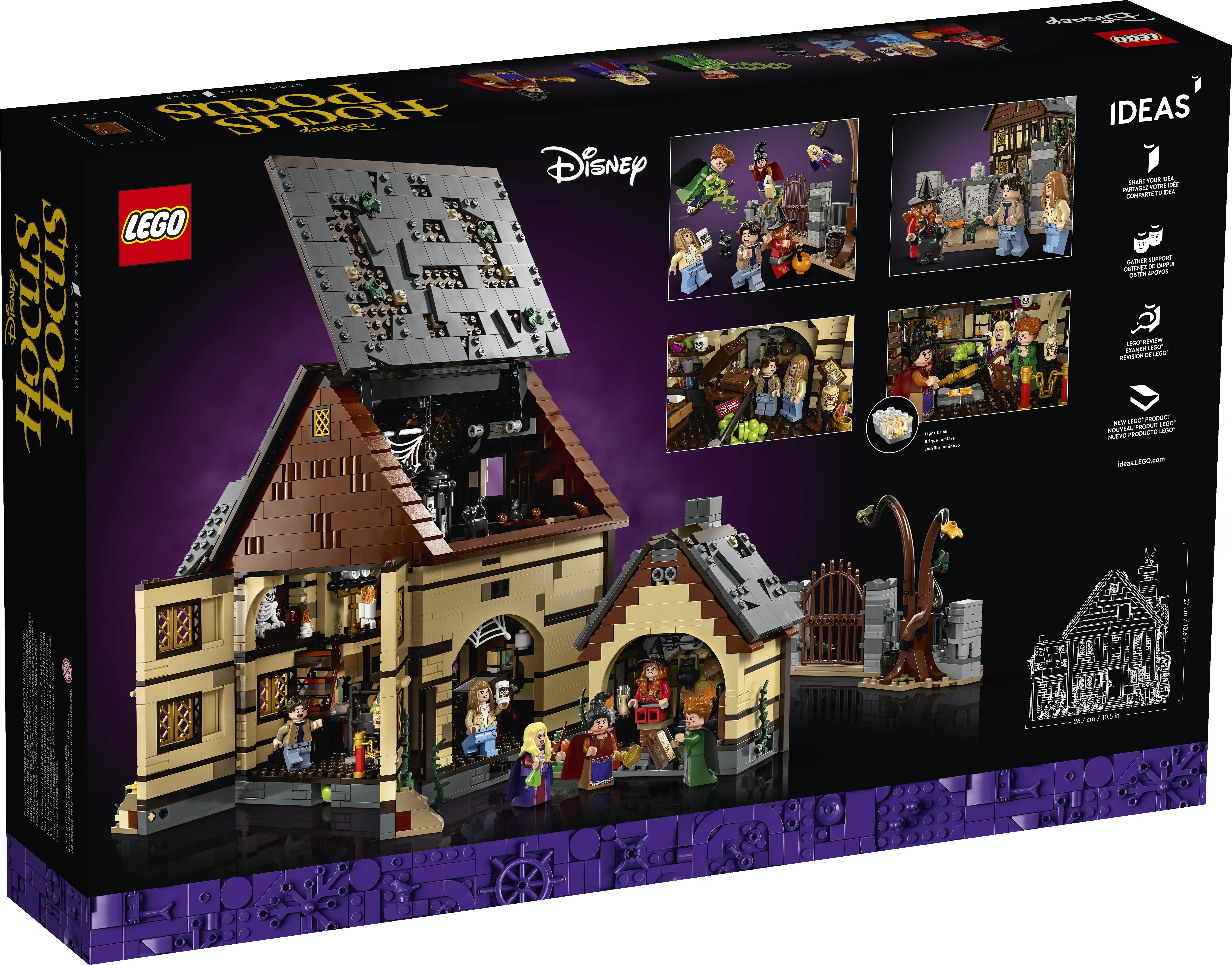 Zdjecie zestawu LEGO 21341 Ideas Disney Hokus Pokus: Chata sióstr Sanderson 4