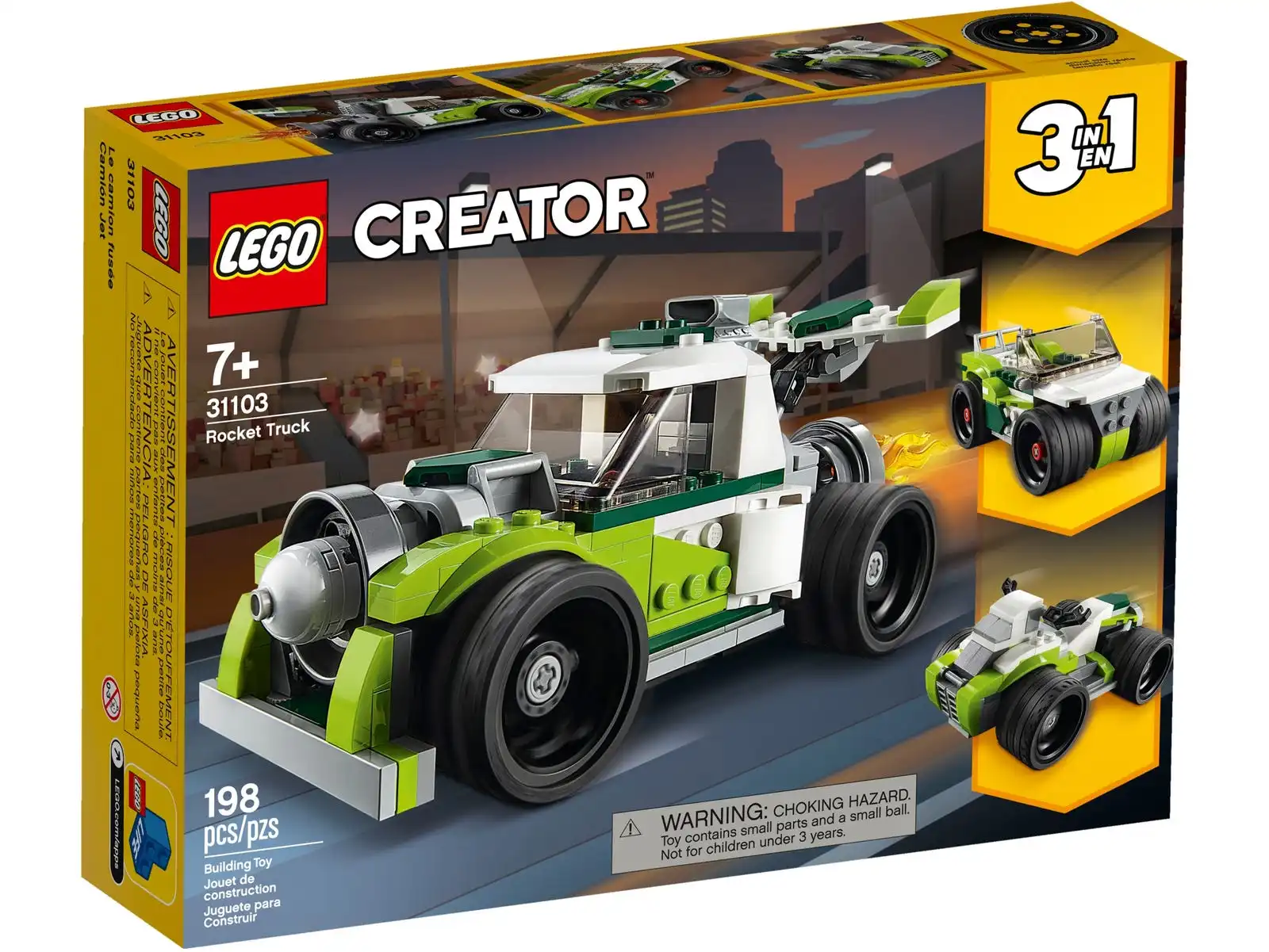 Zdjecie zestawu LEGO 31103 Creator 3 w 1 Rakietowy samochód 1