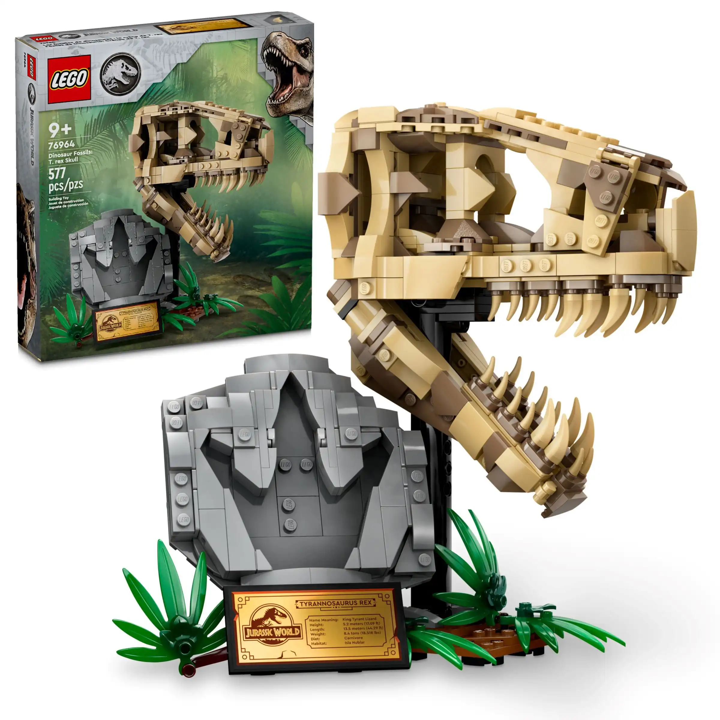 Zdjecie zestawu LEGO 76964 Jurassic World Szkielety dinozaurów - czaszka tyranozaura 1