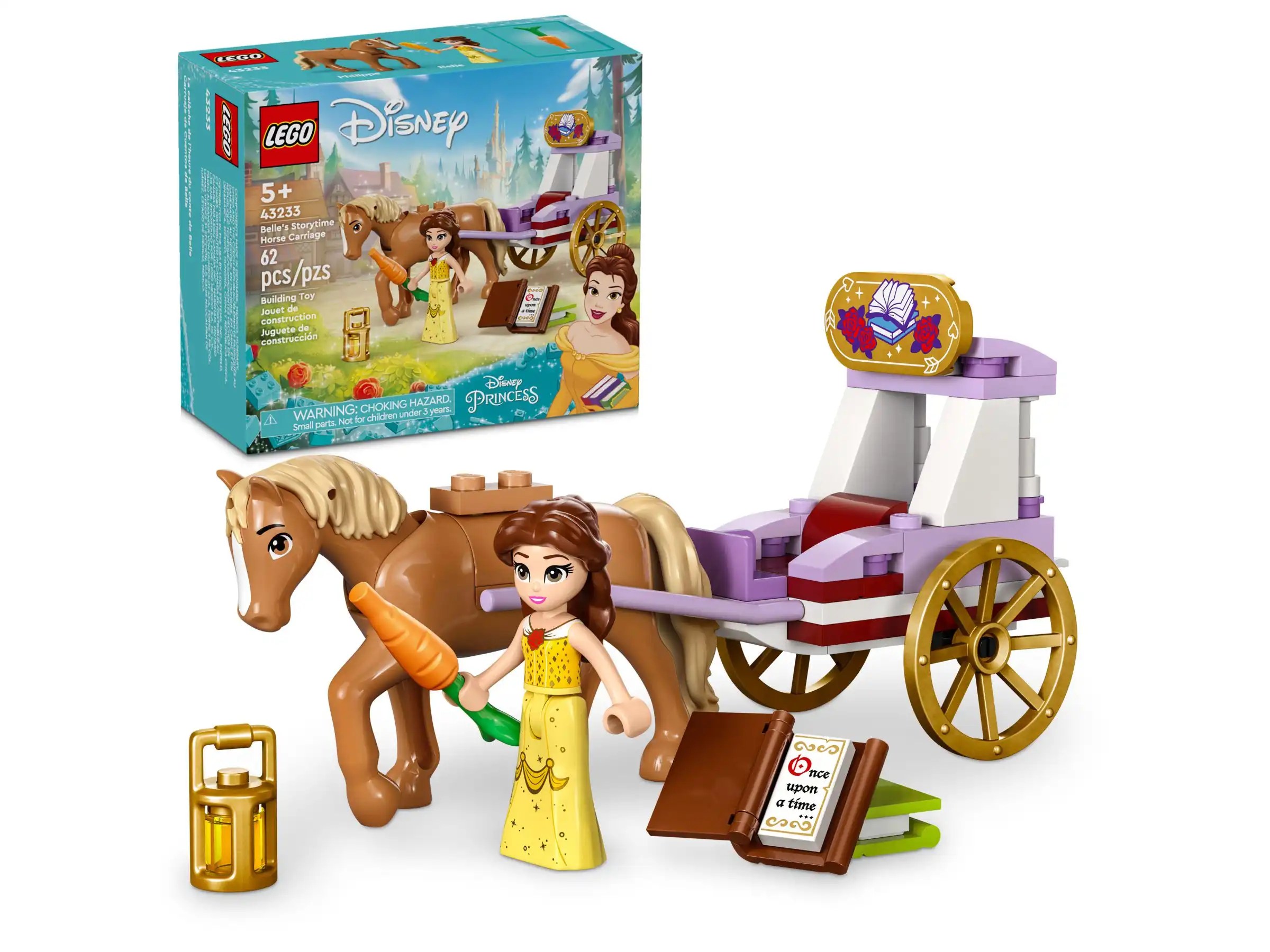 Zdjecie zestawu LEGO 43233 Disney Bryczka z opowieści Belli 1