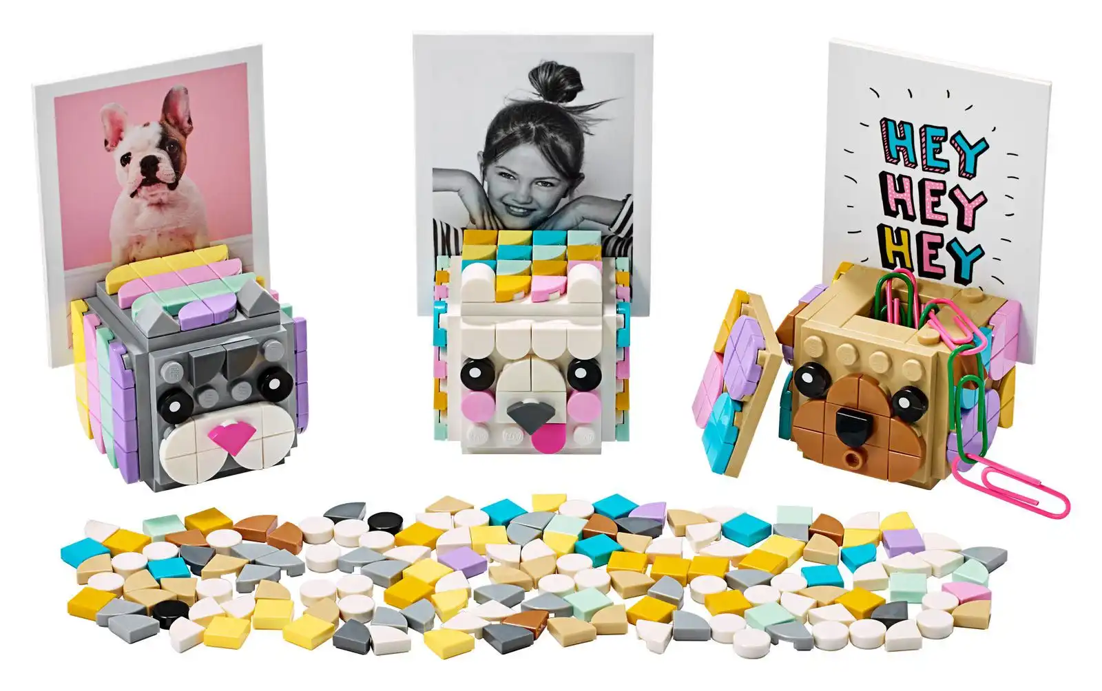 Zdjecie zestawu LEGO 41904 DOTS Stojaki na zdjęcia z motywem zwierzęcym 2
