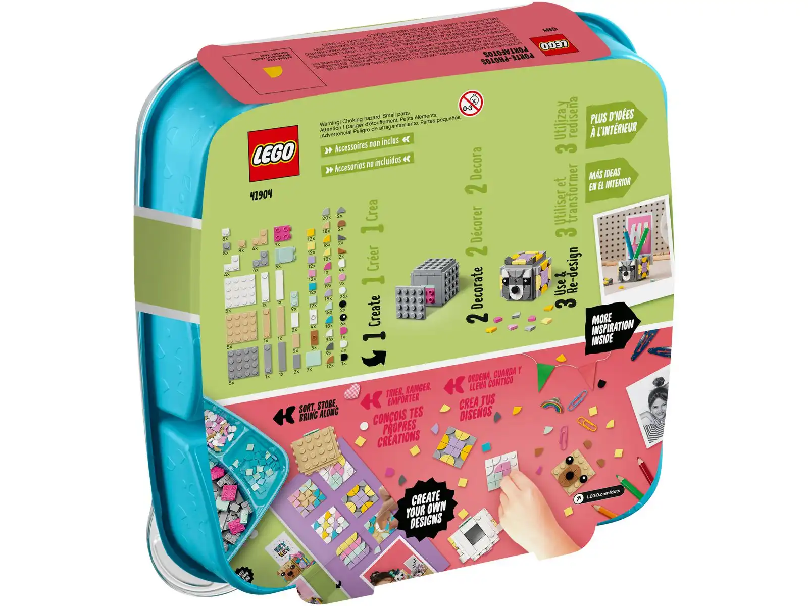 Zdjecie zestawu LEGO 41904 DOTS Stojaki na zdjęcia z motywem zwierzęcym 4