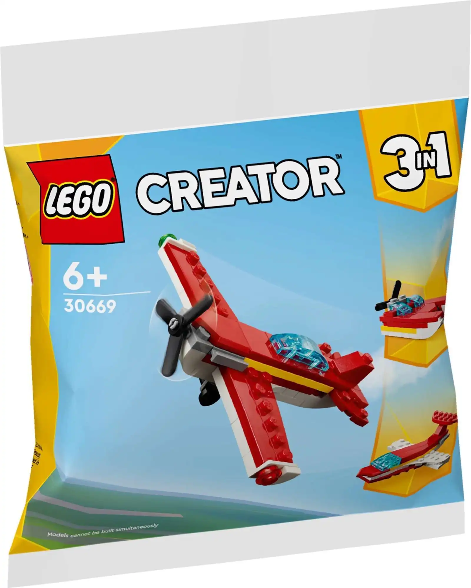 Zdjecie zestawu LEGO 30669 Creator 3 w 1 Kultowy czerwony samolot 1