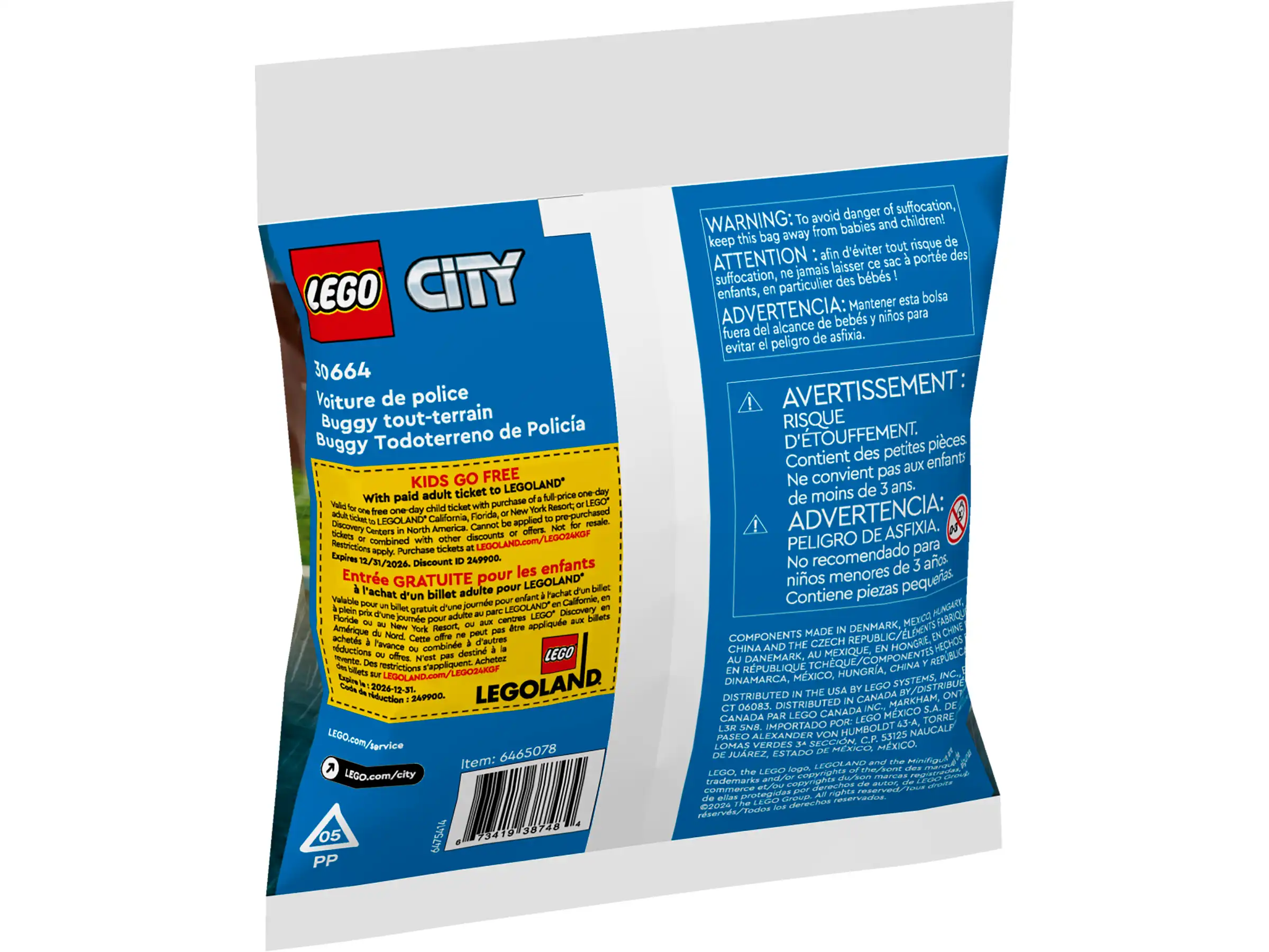 Zdjecie zestawu LEGO 30664 City Policyjny łazik terenowy 2