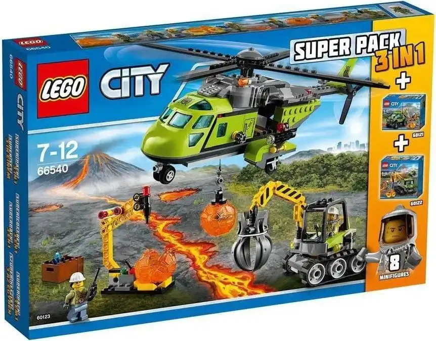 Zdjecie zestawu LEGO 66540 City Wulkan - super zestaw 3w1 1