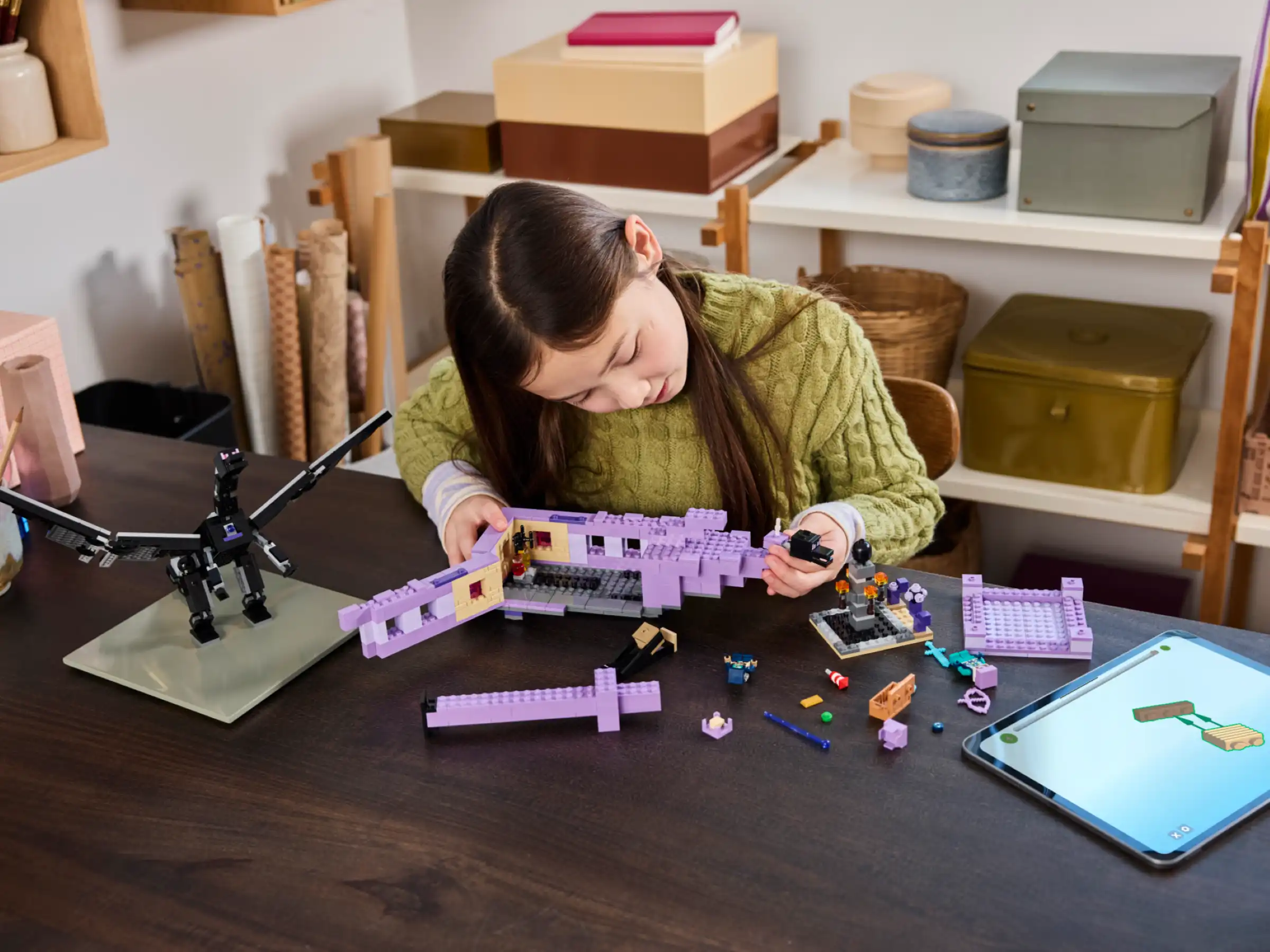 Zdjecie zestawu LEGO 21264 Minecraft Smok Kresu i statek Kresu 1