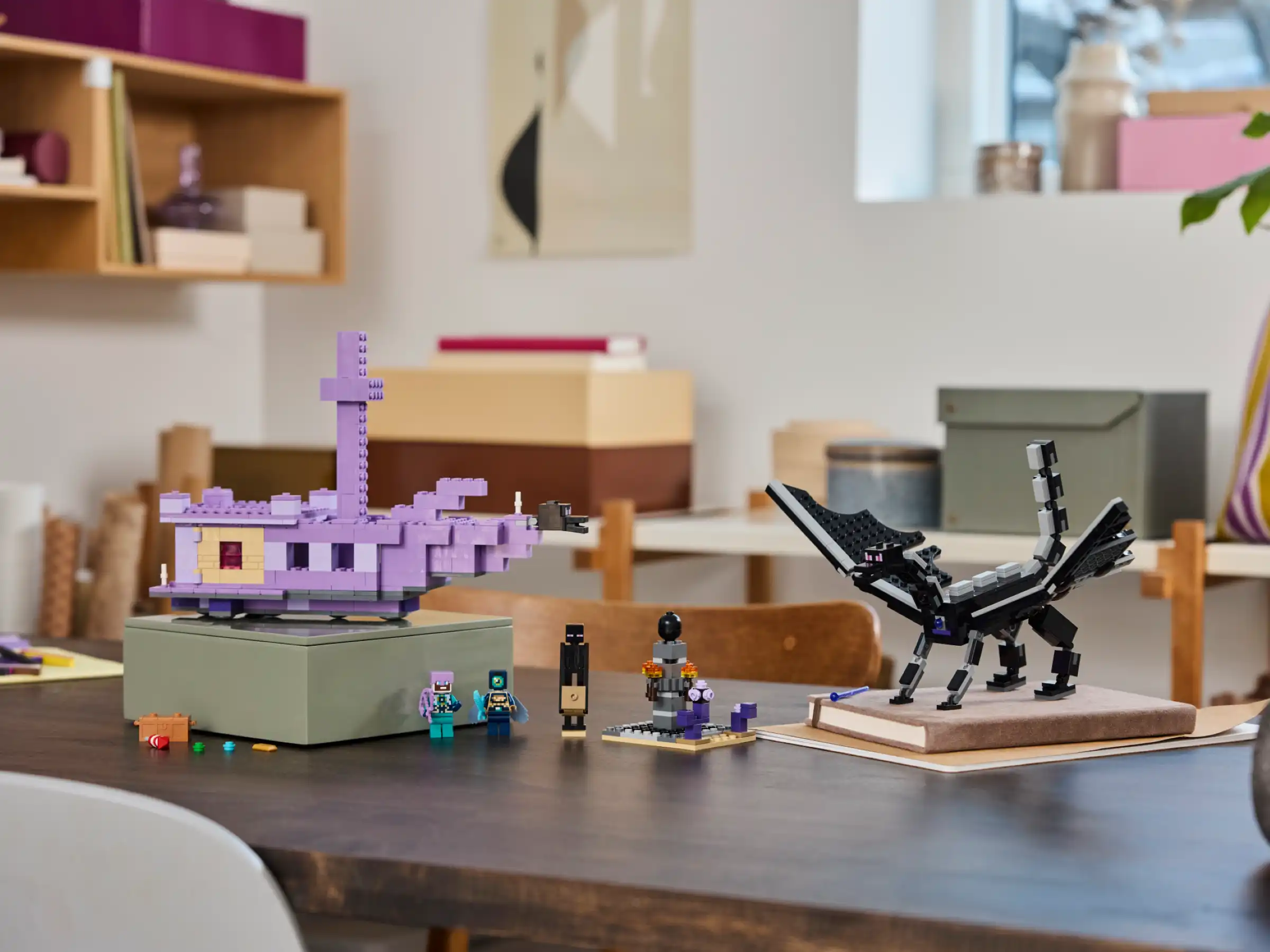 Zdjecie zestawu LEGO 21264 Minecraft Smok Kresu i statek Kresu 2