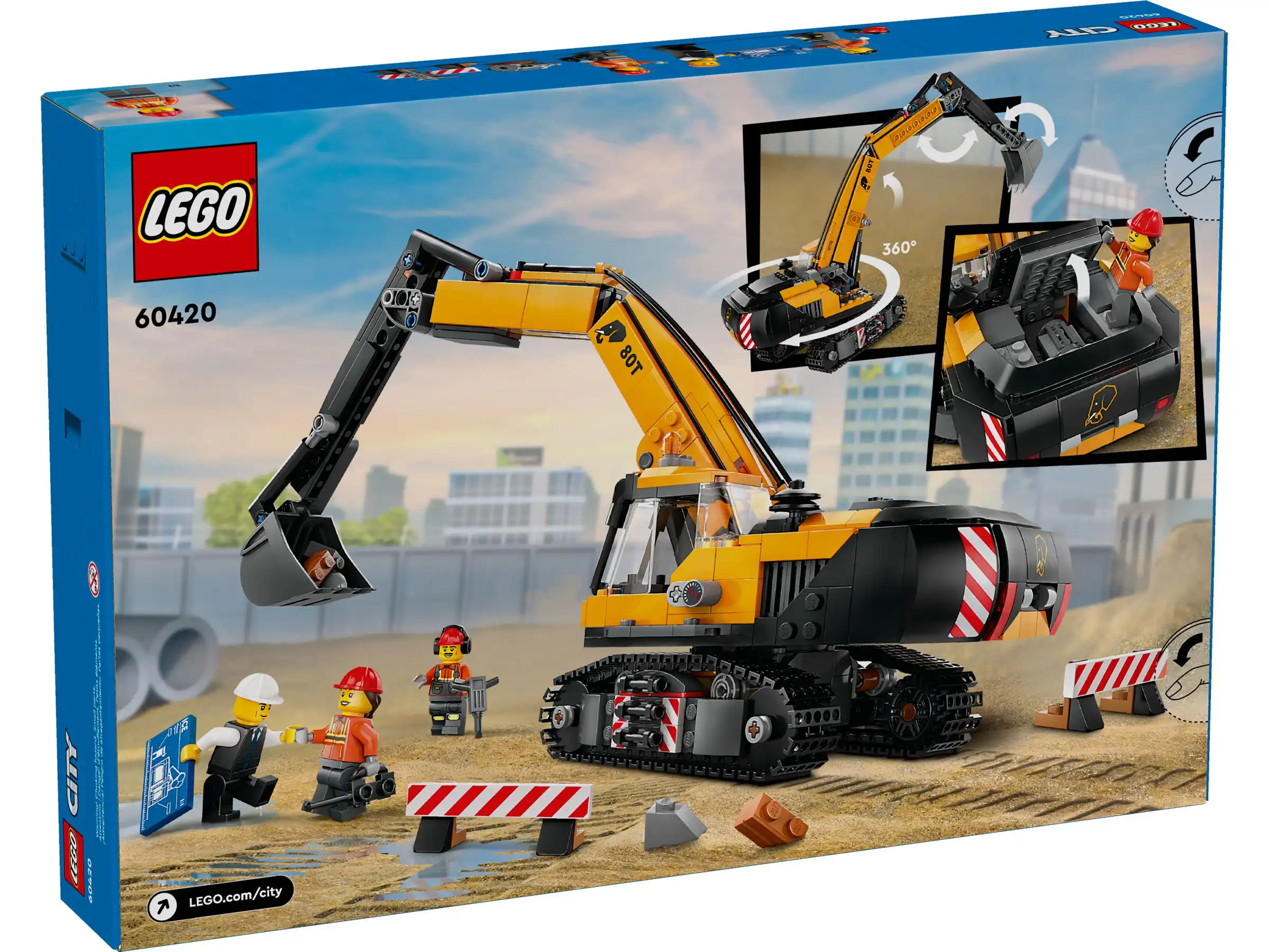 Zdjecie zestawu LEGO 60420 City Żółta koparka 3