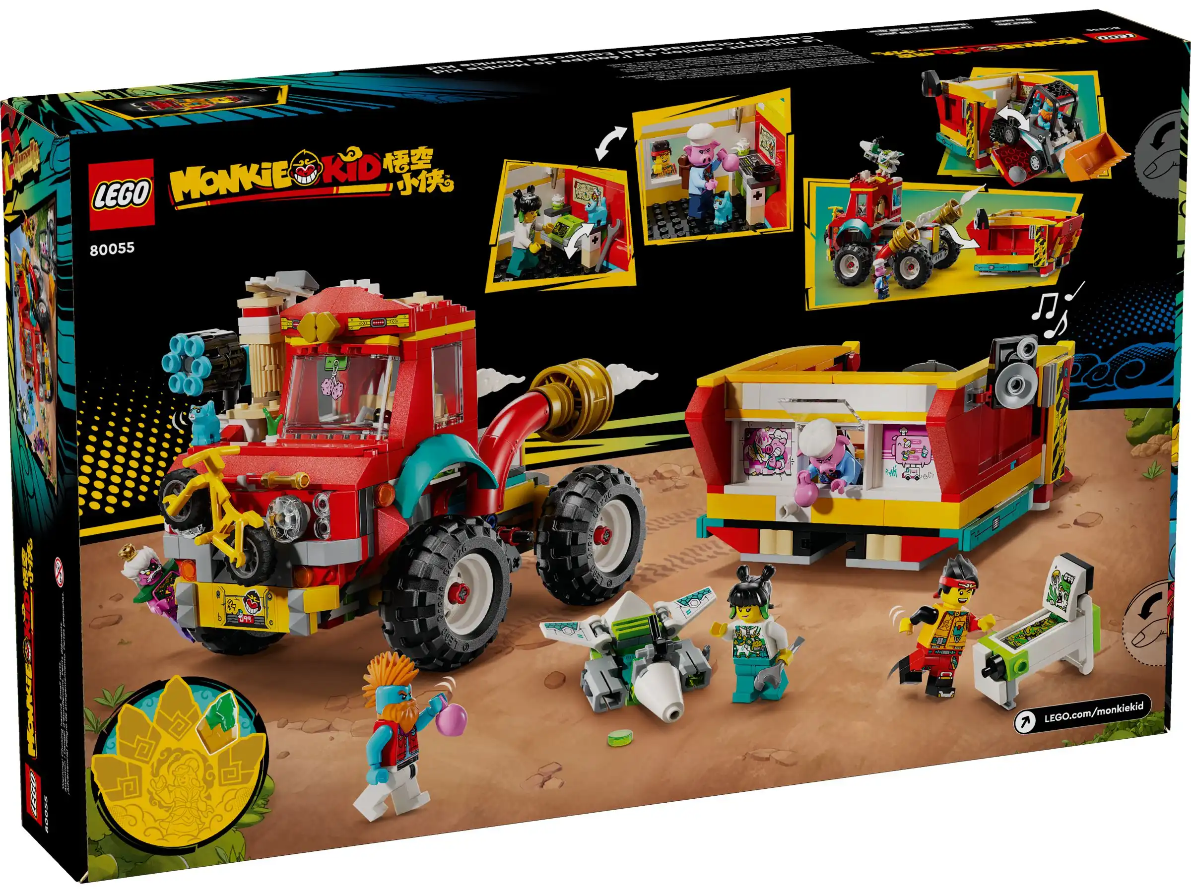 Zdjecie zestawu LEGO 80055 Monkie Kid Ciężarówka ekipy Monkie Kida 3