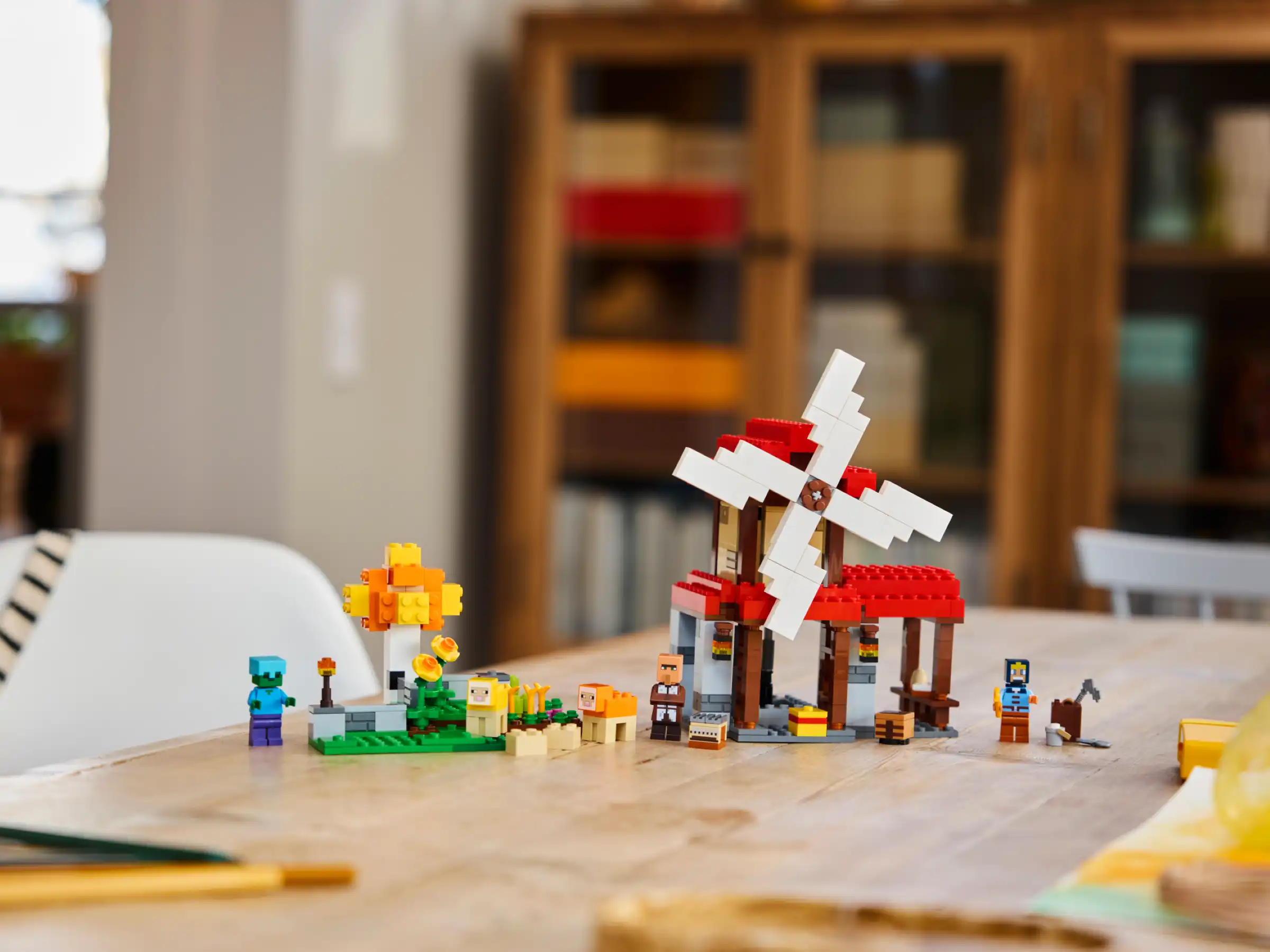 Zdjecie zestawu LEGO 21262 Minecraft Farma z wiatrakiem 2