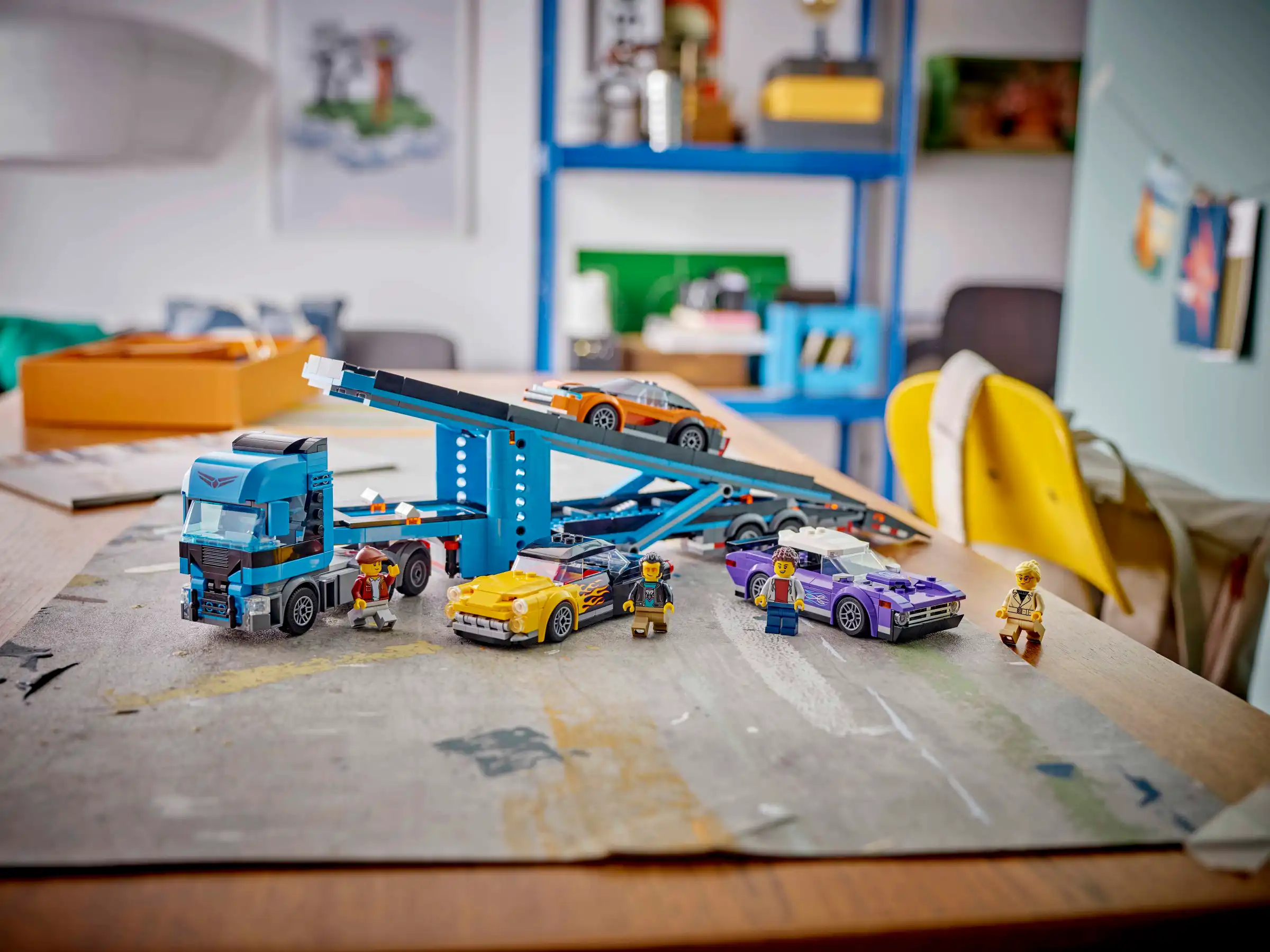 Zdjecie zestawu LEGO 60408 City Laweta z samochodami sportowymi 1