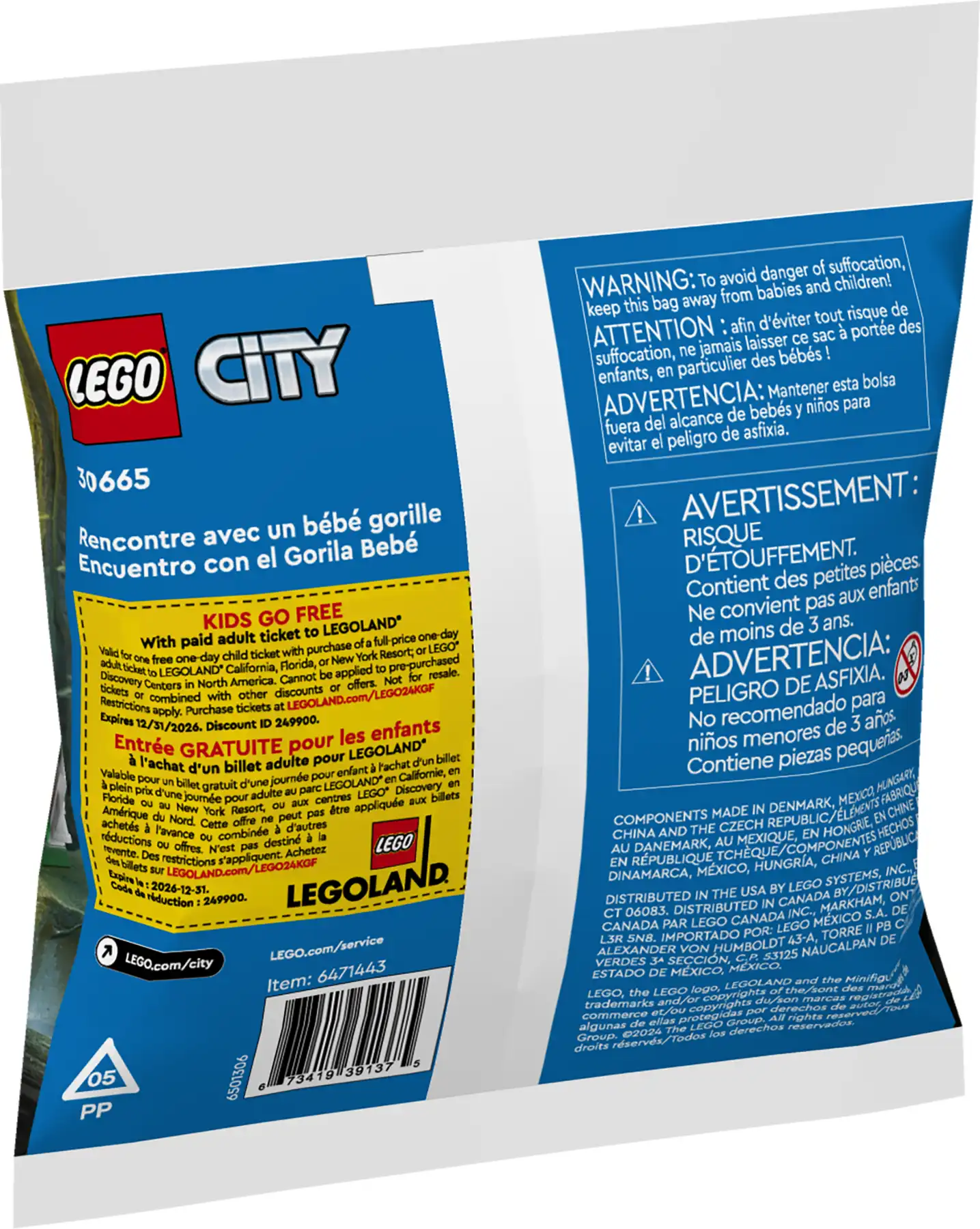 Zdjecie zestawu LEGO 30665 City Spotkanie z małym gorylem 2
