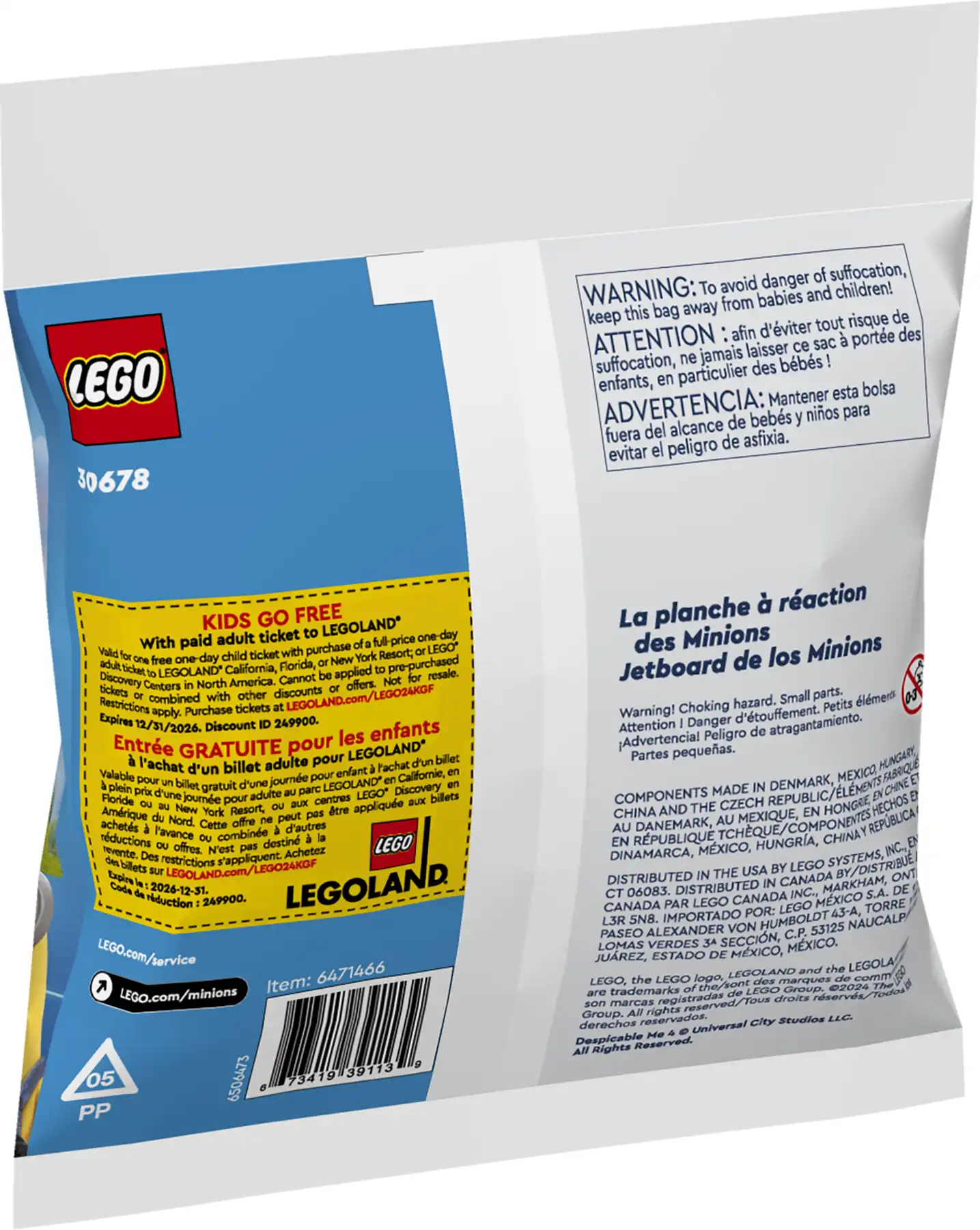 Zdjecie zestawu LEGO 30678 Minions Odrzutowa deska minionków 2