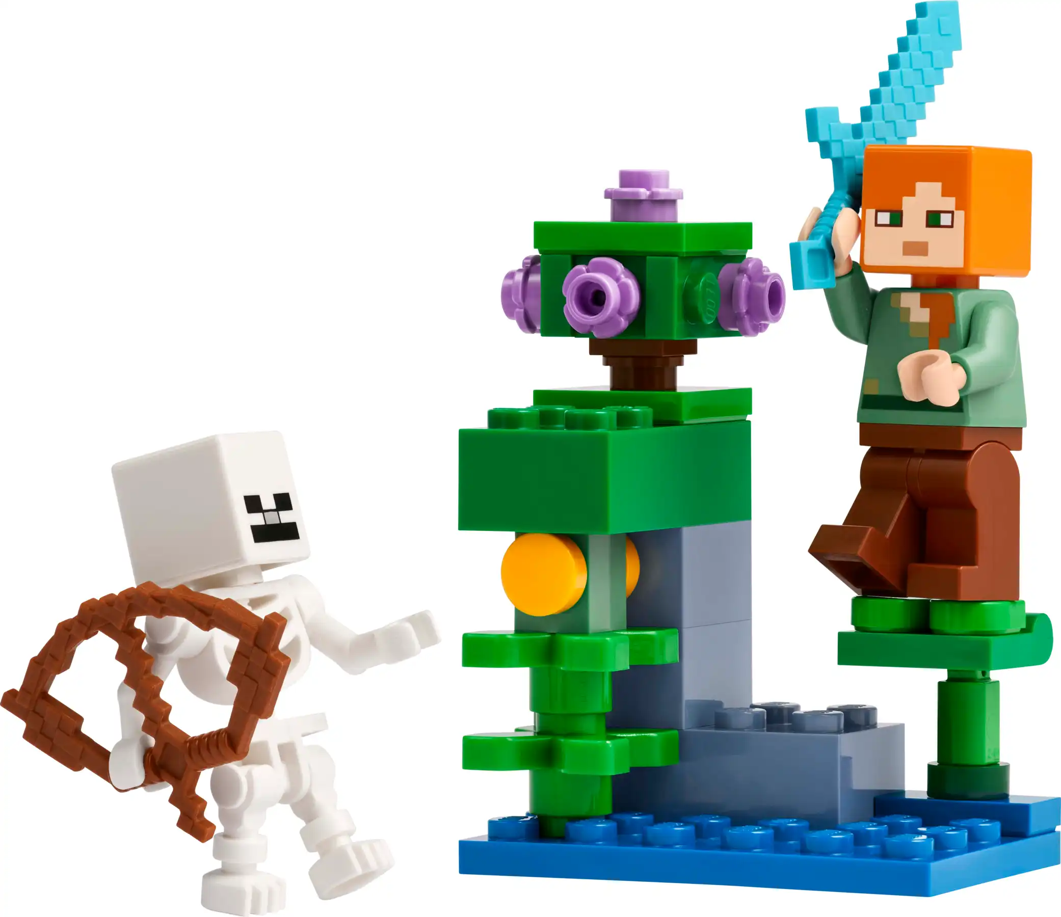 Zdjecie zestawu LEGO 30705 Minecraft The Lush Cave Fight 1