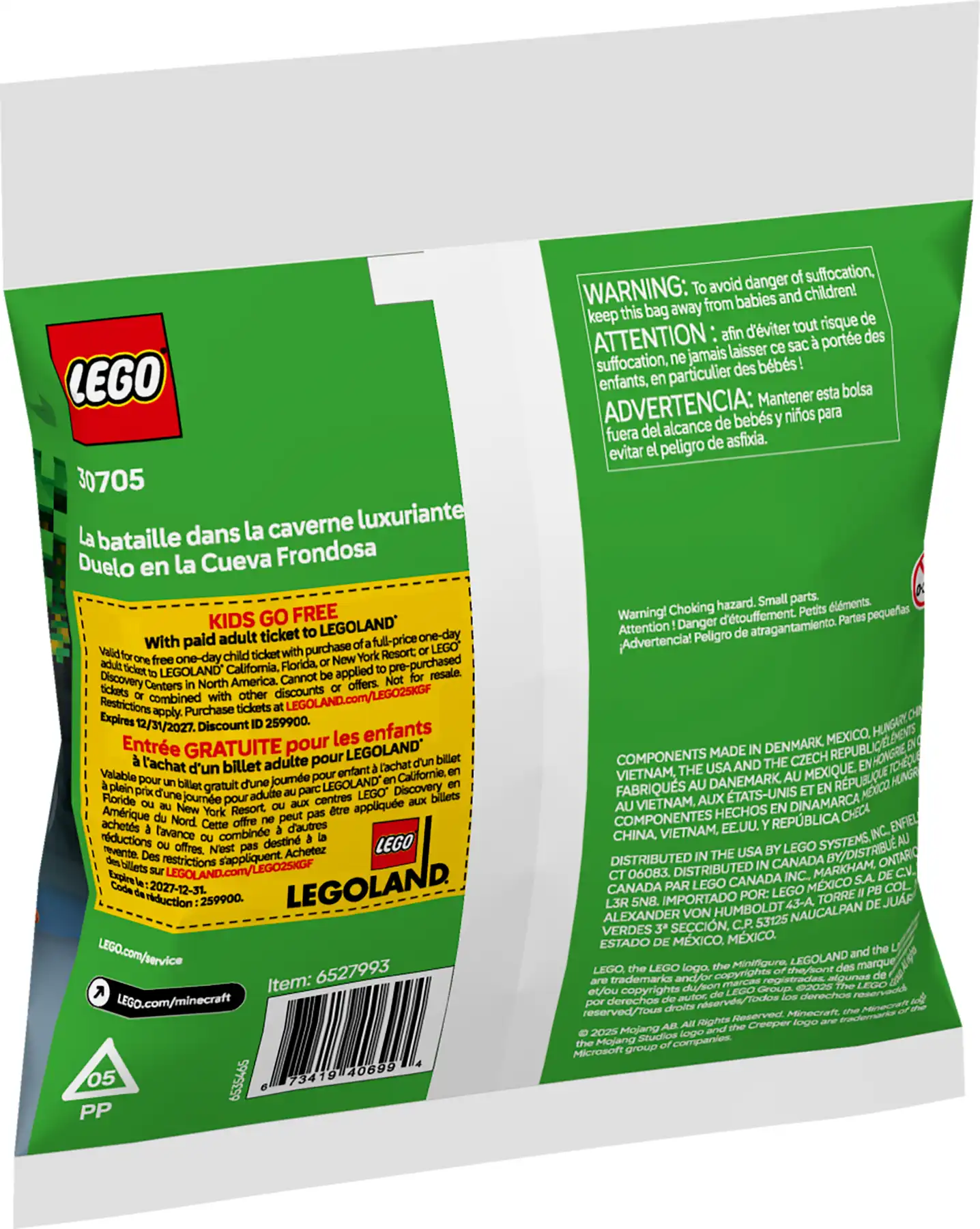 Zdjecie zestawu LEGO 30705 Minecraft The Lush Cave Fight 2