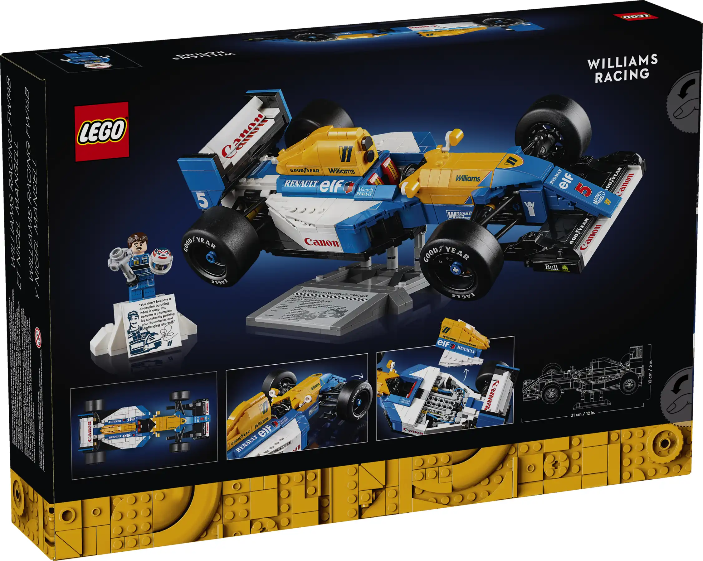 Zdjecie zestawu LEGO 10353 Icons Williams Racing FW14B i Nigel Mansell 2