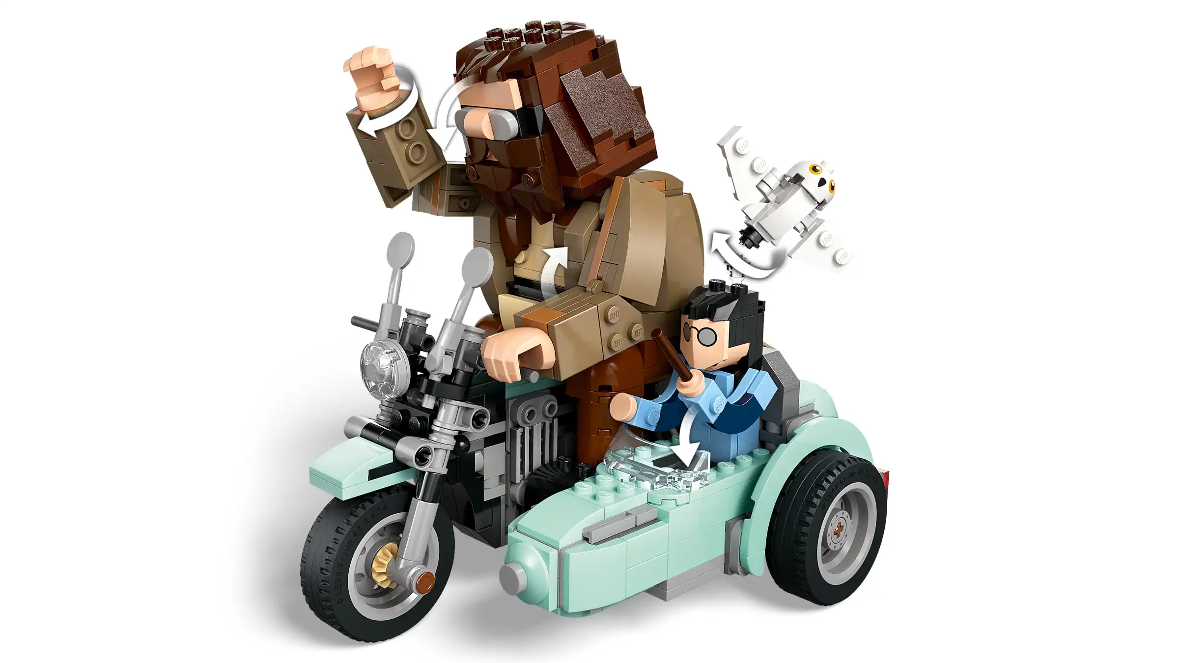 Zdjecie zestawu LEGO 76443 Harry Potter Przejażdżka motocyklowa Hagrida i Harry’ego 4