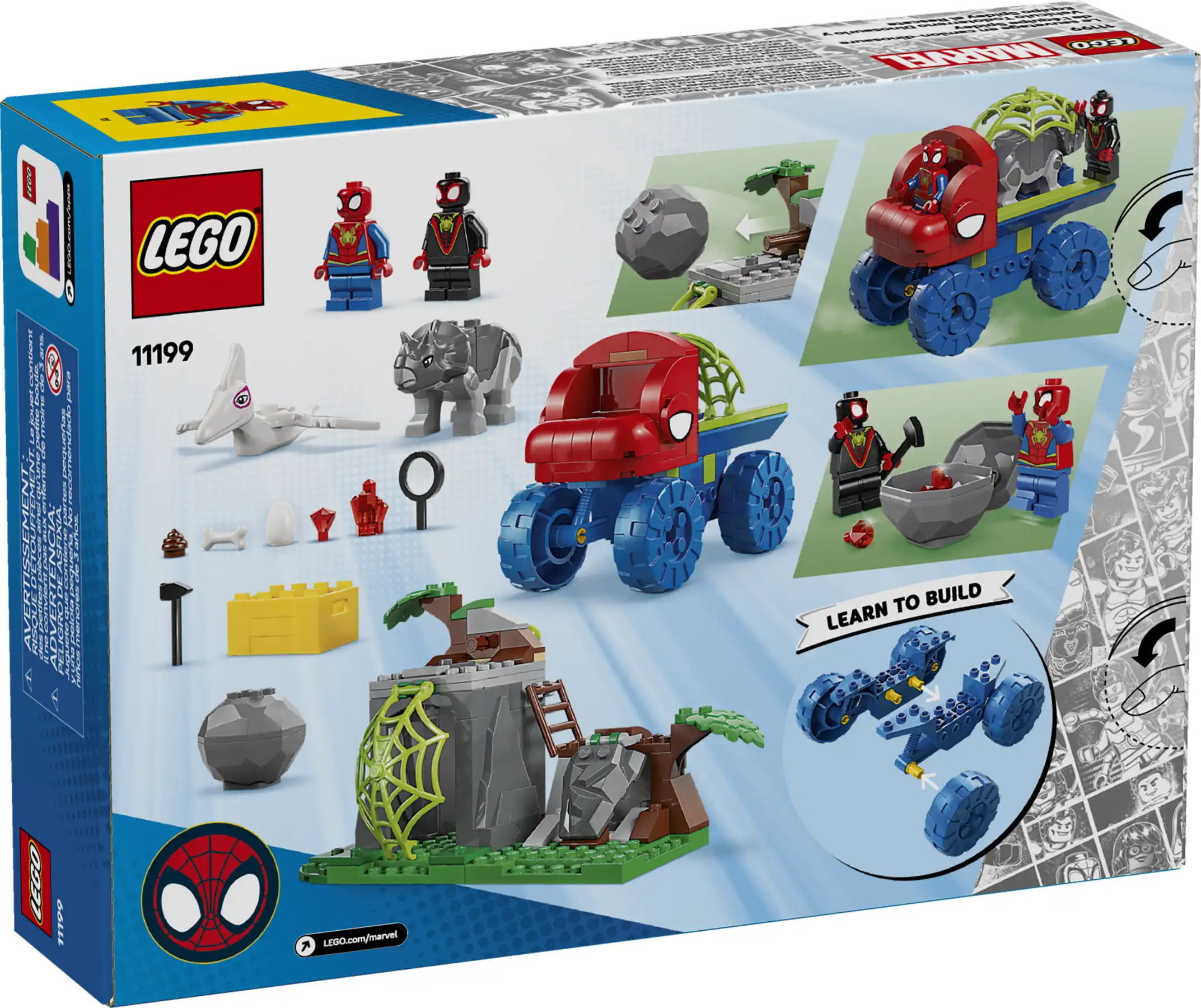 Zdjecie zestawu LEGO 11199 Spider-Man Misja ratunkowa zespołu Spidey’ego w dinoterenówce 1