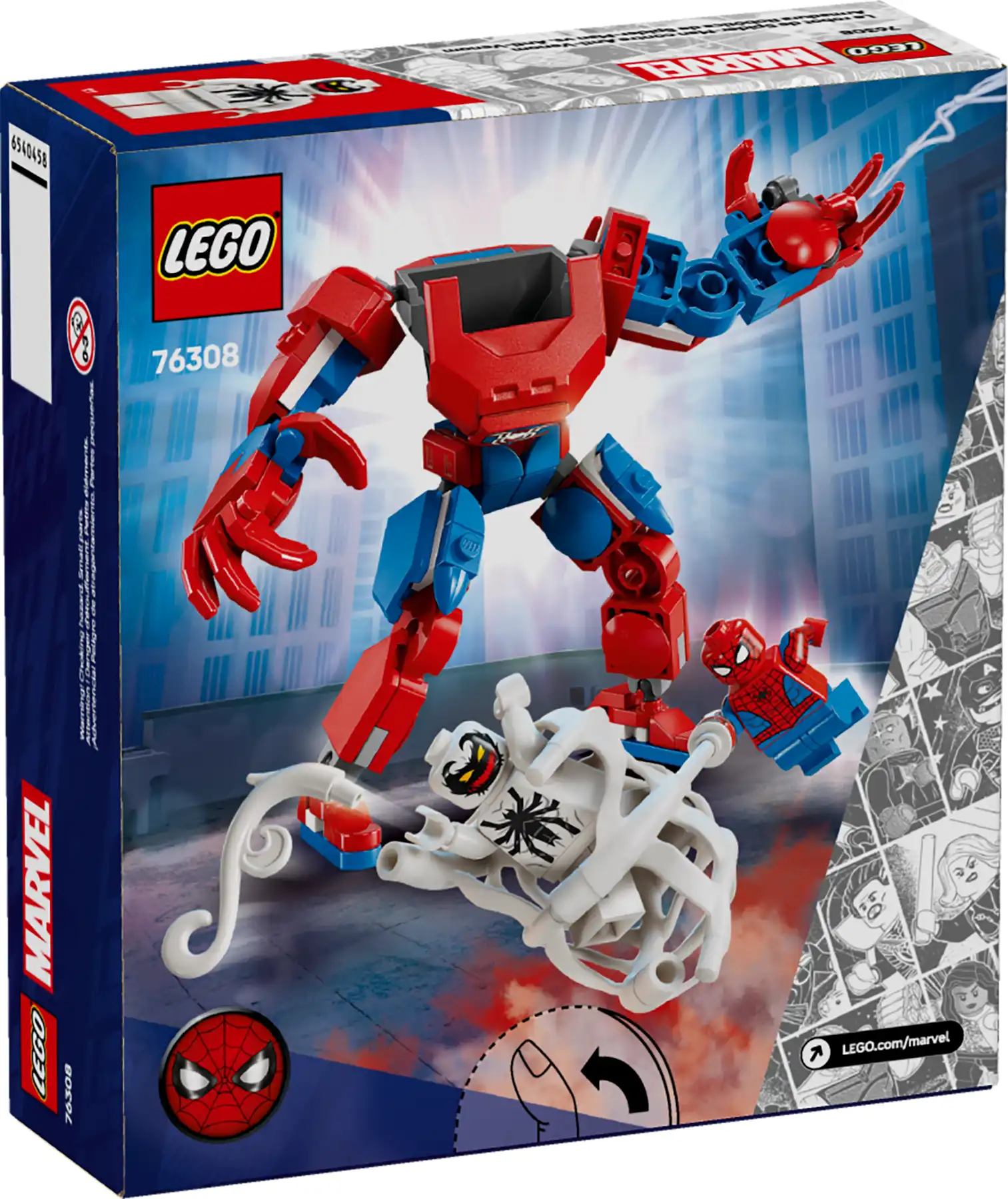 Zdjecie zestawu LEGO 76308 Marvel Mech Spider-Mana kontra Anti-Venom 1