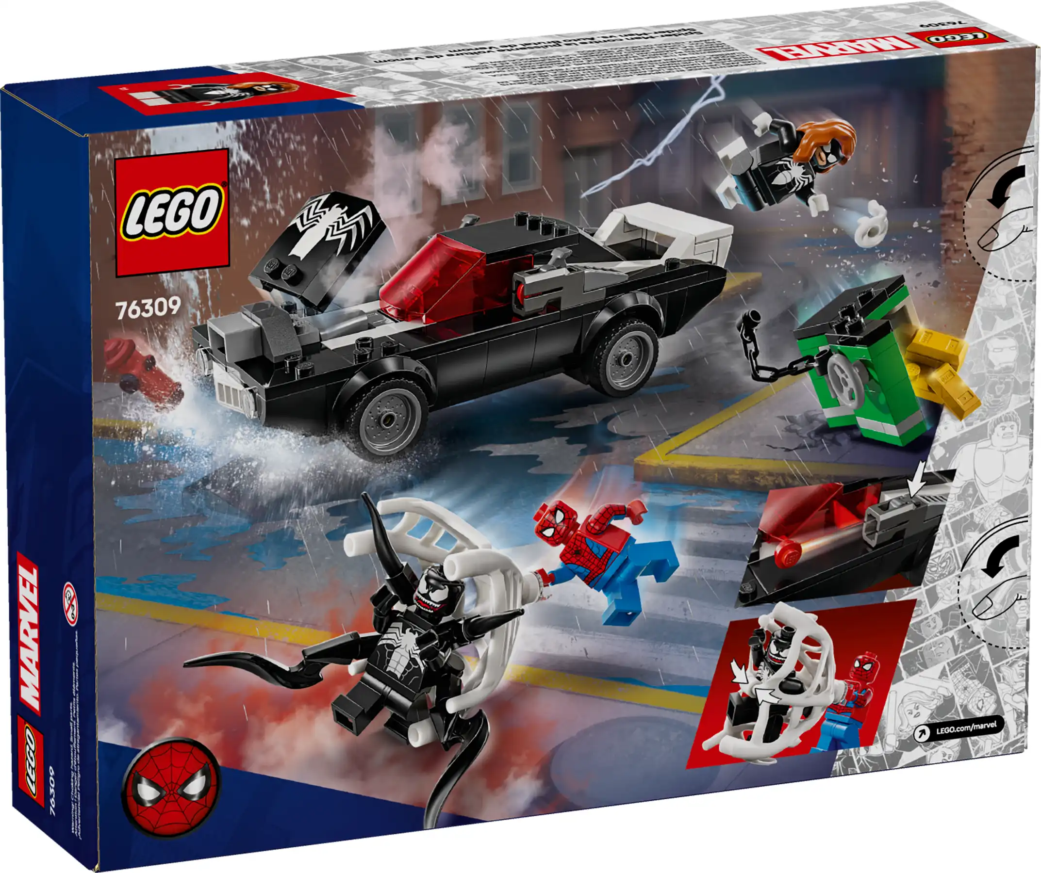 Zdjecie zestawu LEGO 76309 Marvel Spider-Man kontra muscle car Venoma 2