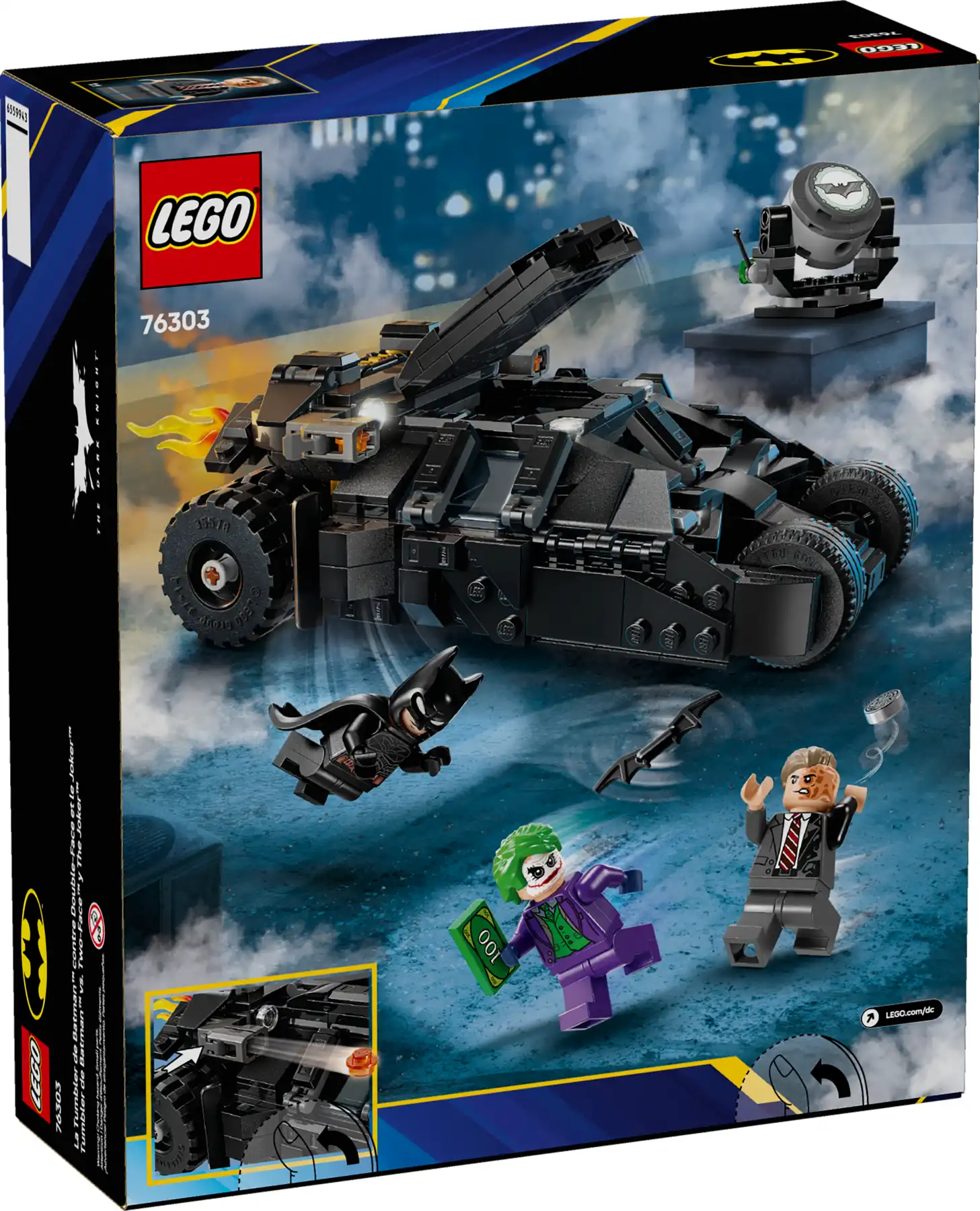 Zdjecie zestawu LEGO 76303 DC Tumbler Batmana™ kontra Dwie Twarze i Joker™ 1