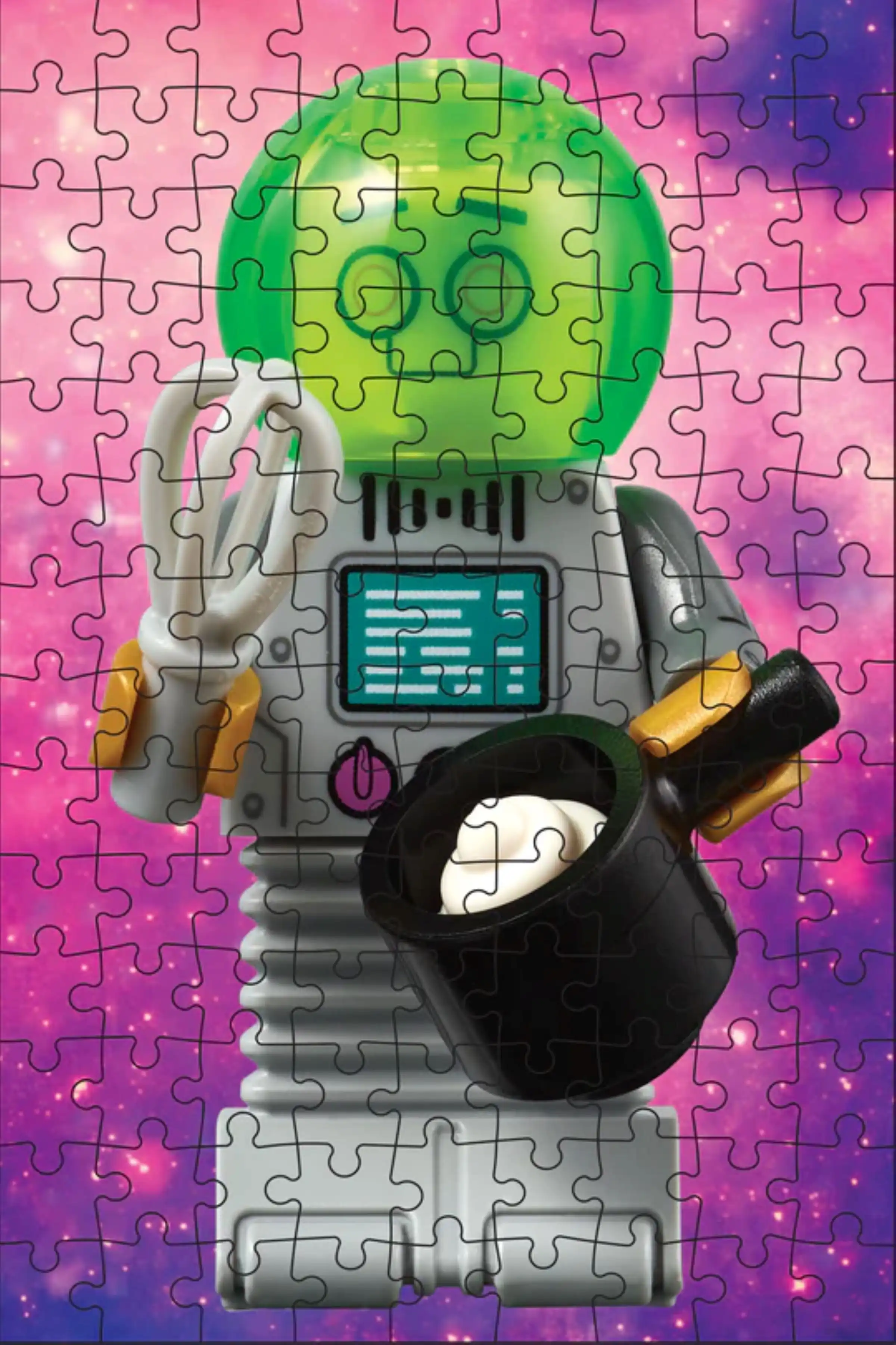 Zdjecie zestawu LEGO 5008890 Minifigurki Minipuzzle z tajemniczą minifigurką — edycja kosmiczna 4