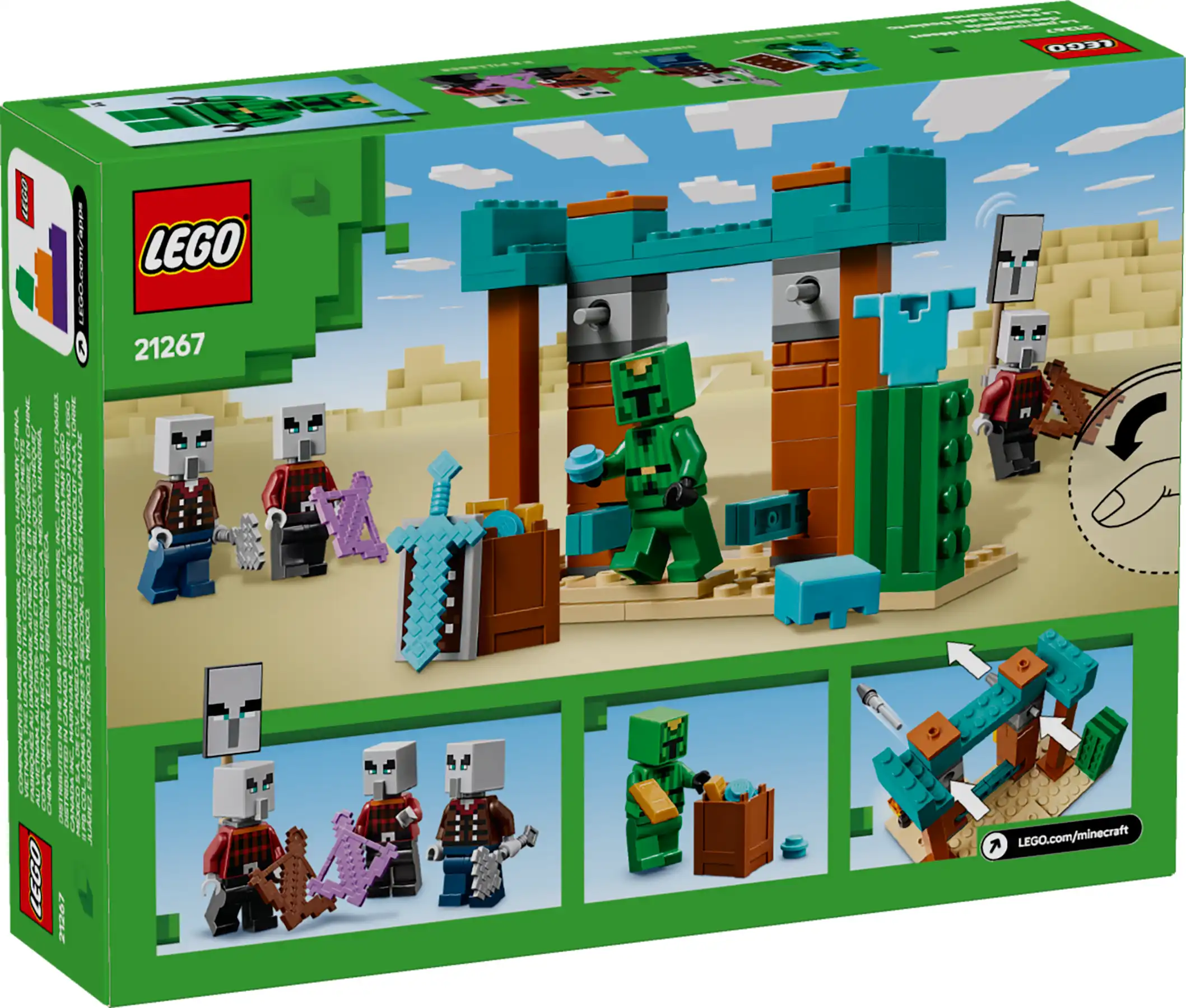 Zdjecie zestawu LEGO 21267 Minecraft Pustynny patrol złosadników 1