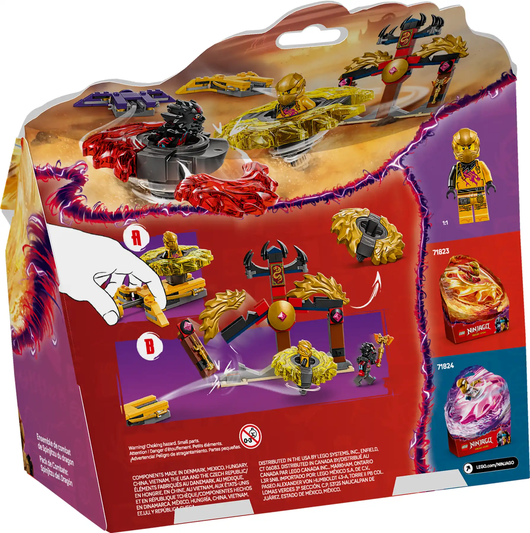 Zdjecie zestawu LEGO 71826 Ninjago Smocze Spinjitzu — zestaw bitewny 1