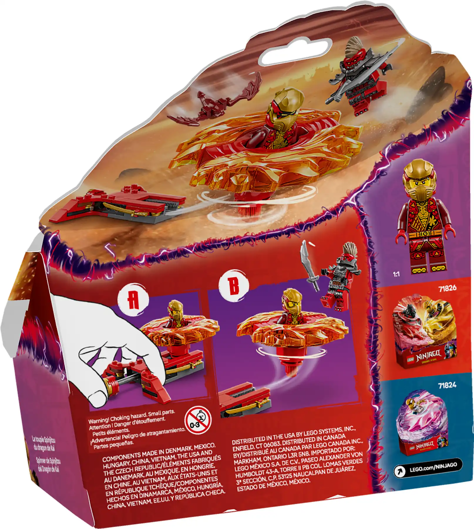 Zdjecie zestawu LEGO 71823 Ninjago Smoczy spinner Spinjitzu Kaia 1