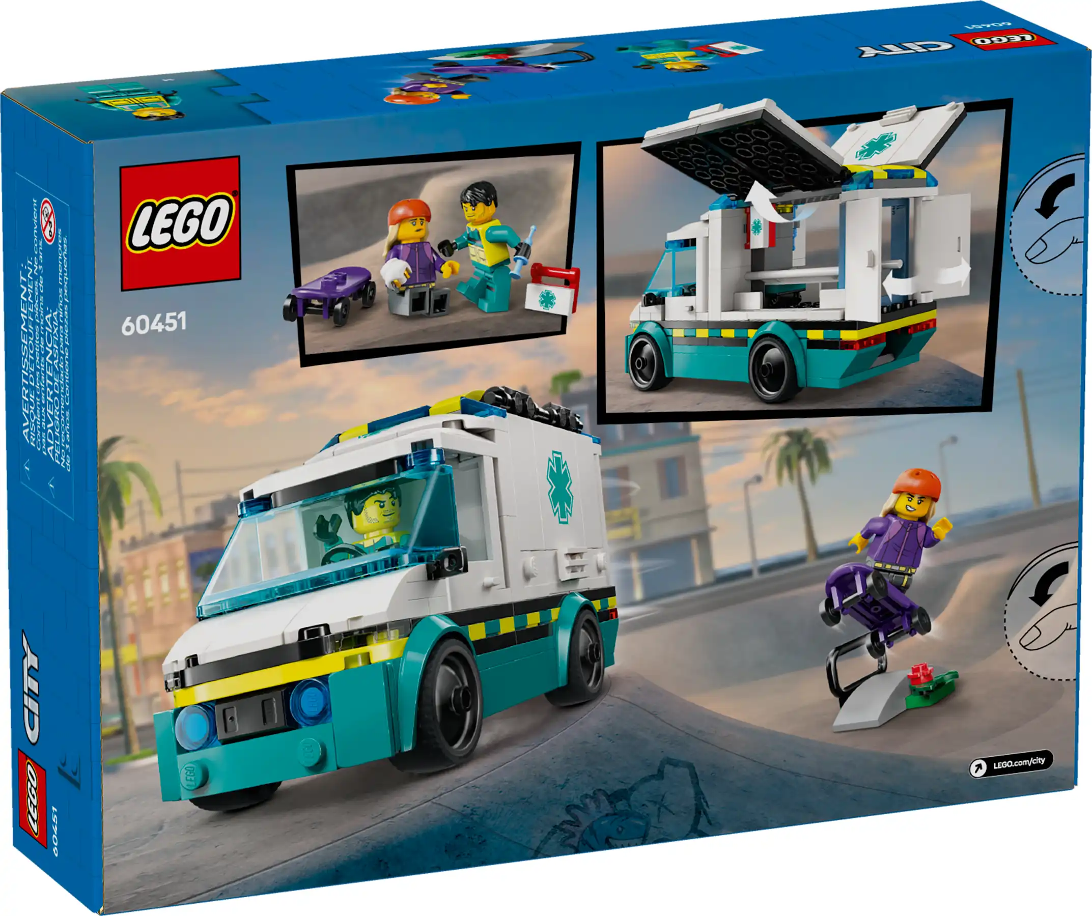 Zdjecie zestawu LEGO 60451 City Karetka pogotowia 3