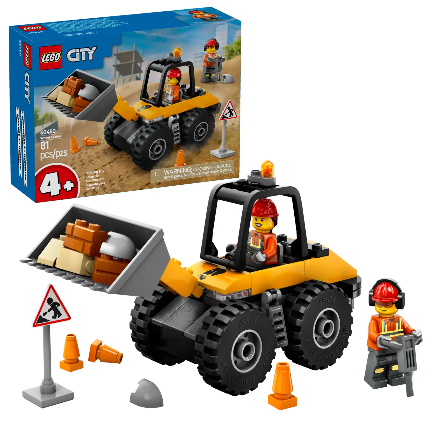 Zdjecie zestawu LEGO 60450 City Żółta ładowarka kołowa 1
