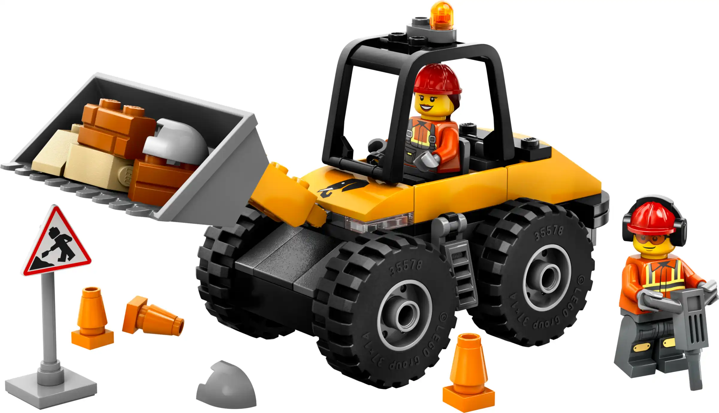 Zdjecie zestawu LEGO 60450 City Żółta ładowarka kołowa 1