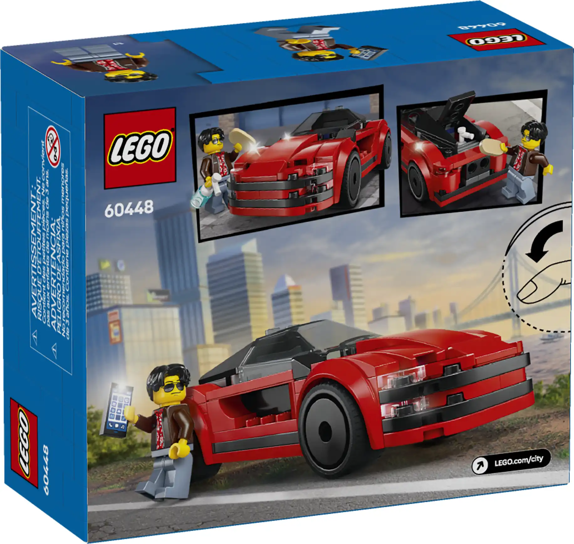 Zdjecie zestawu LEGO 60448 City Czerwony samochód sportowy 3