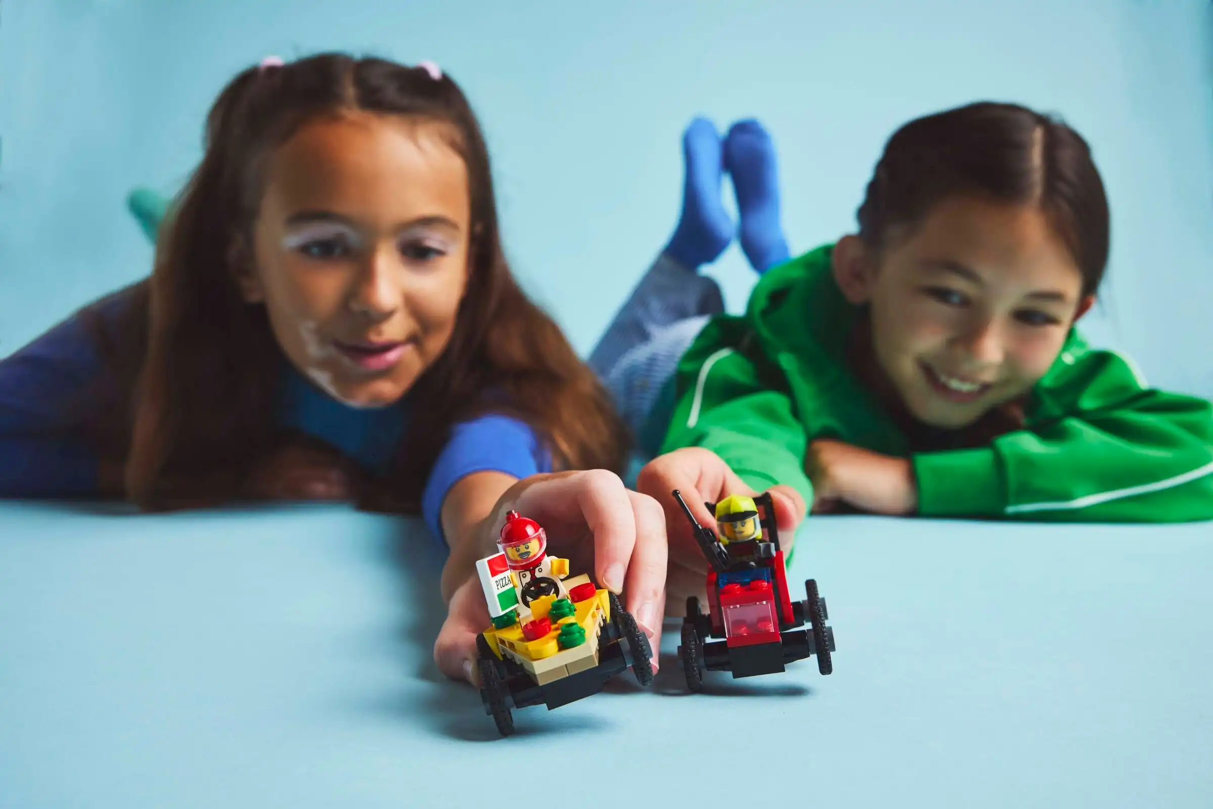 Zdjecie zestawu LEGO 60458 City Zestaw wyścigówek: pizza kontra wóz strażacki 3
