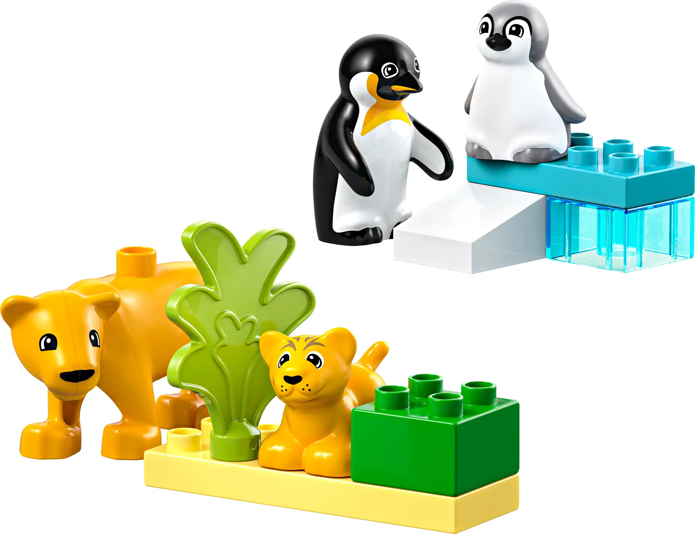 Zdjecie zestawu LEGO 10442 DUPLO Rodziny dzikich zwierząt: pingwiny i lwy 2