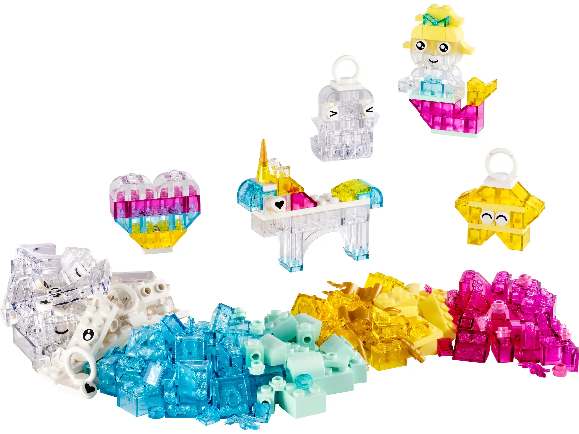 Zdjecie zestawu LEGO 11040 Classic Magiczny zestaw z przezroczystymi klockami 4