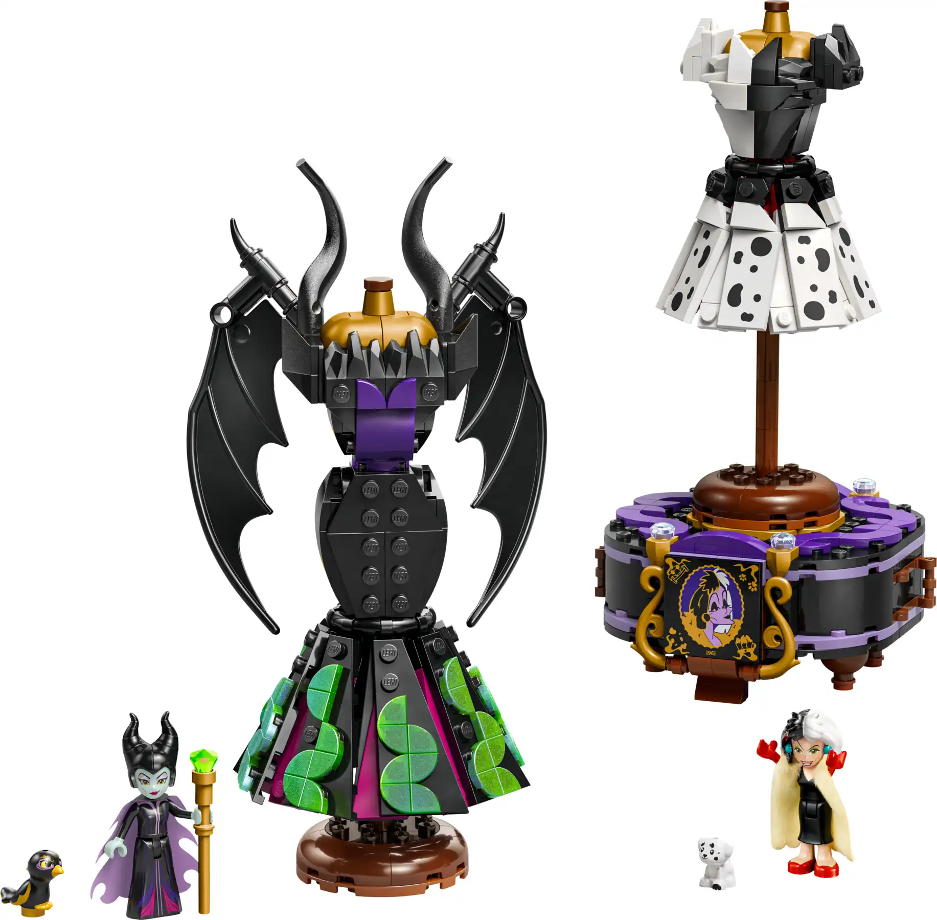 Zdjecie zestawu LEGO 43262 Disney Suknie Diaboliny i Cruelli De Mon 1