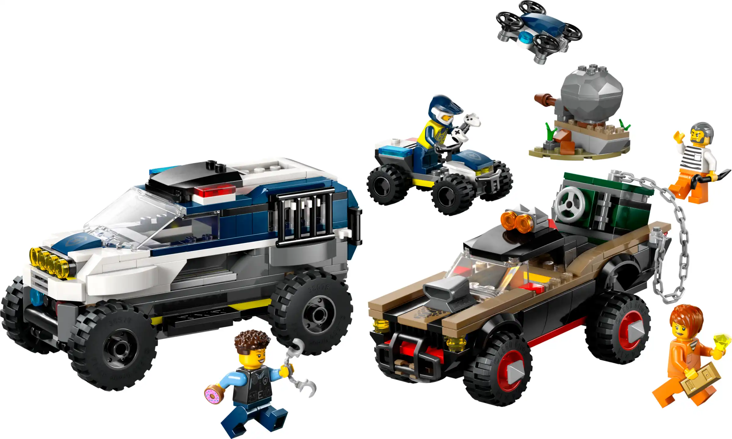 Zdjecie zestawu LEGO 60449 City Pościg terenówką policyjną 1