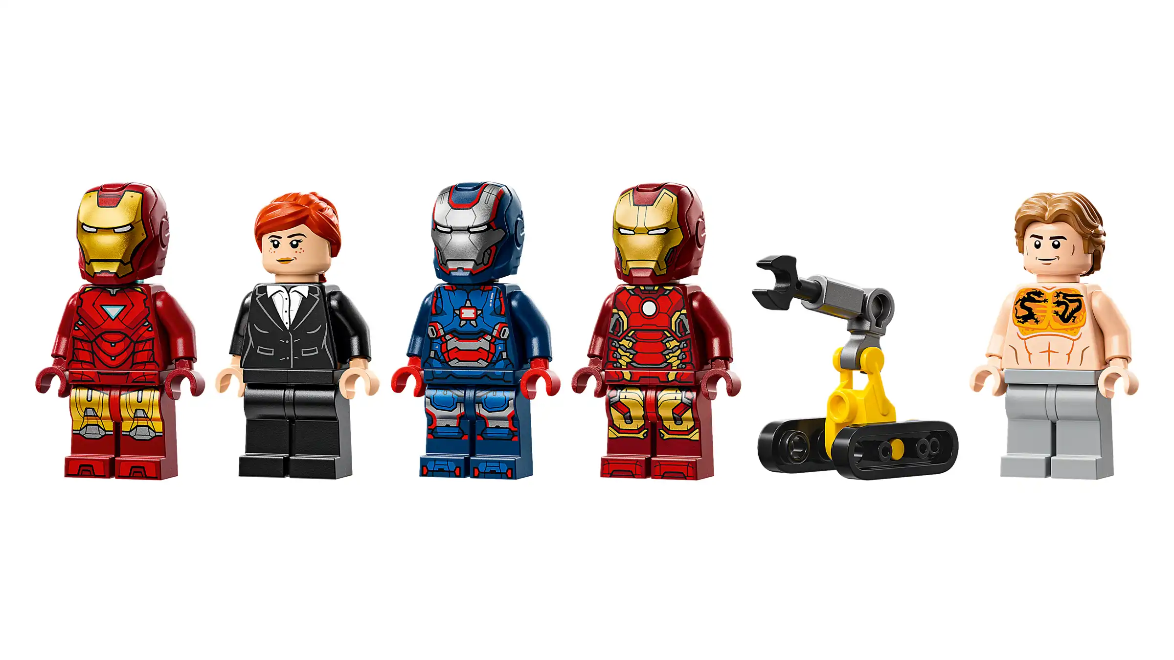 Zdjęcie zestawu LEGO 76315 Marvel Laboratorium Iron Mana: Zbrojownia
