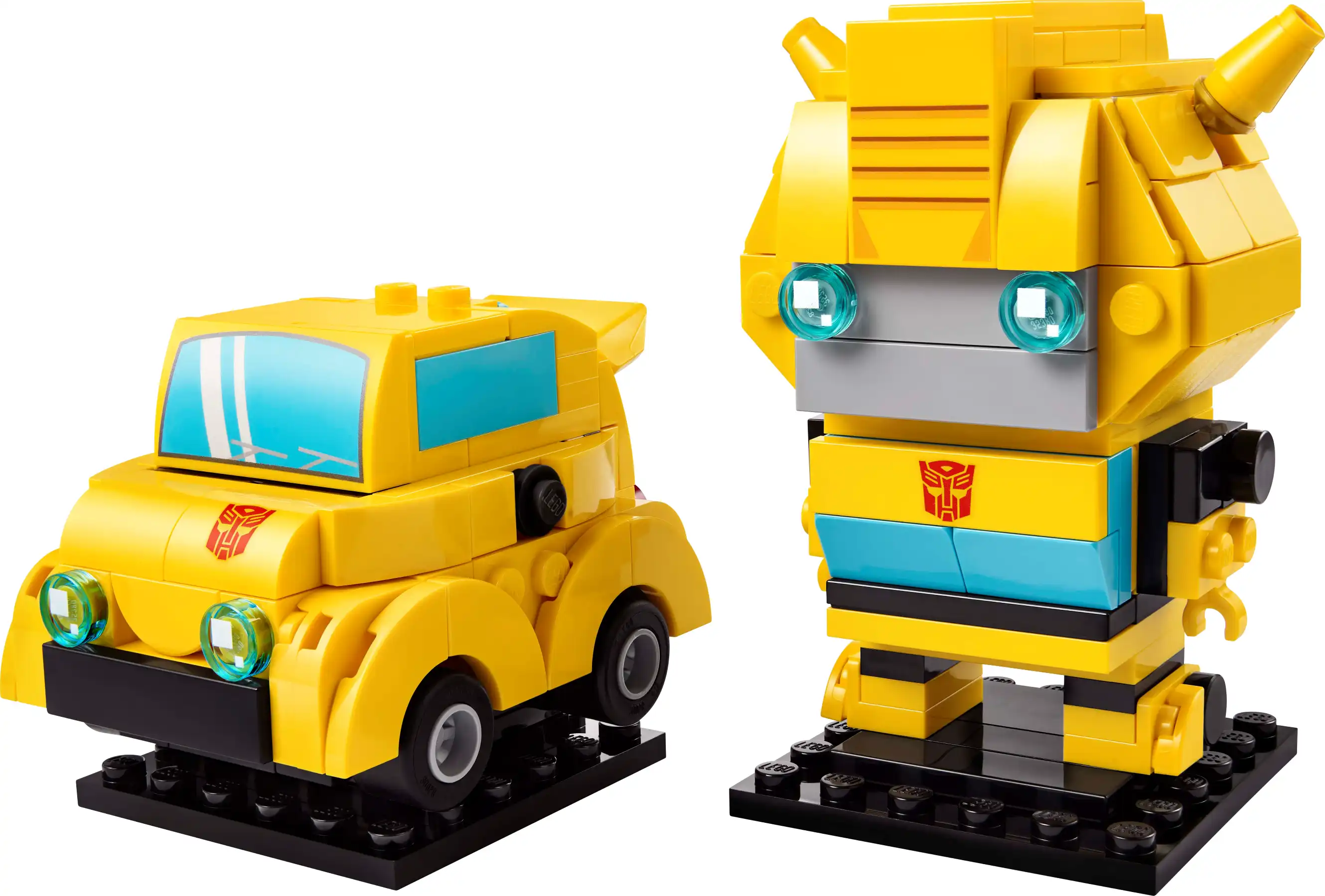 Zdjecie zestawu LEGO 40804 BrickHeadz Robot i pojazd Bumblebee 1