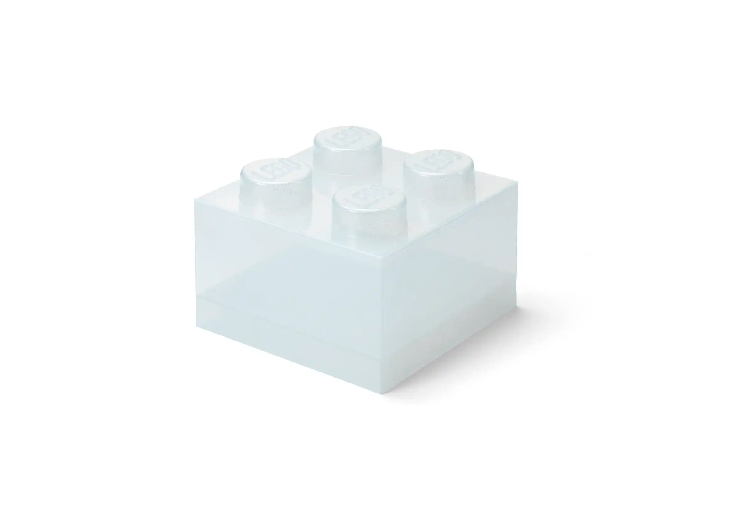 Zdjecie zestawu LEGO 5009342  Przezroczysty pojemnik do przechowywania w kształcie różowego klocka 2