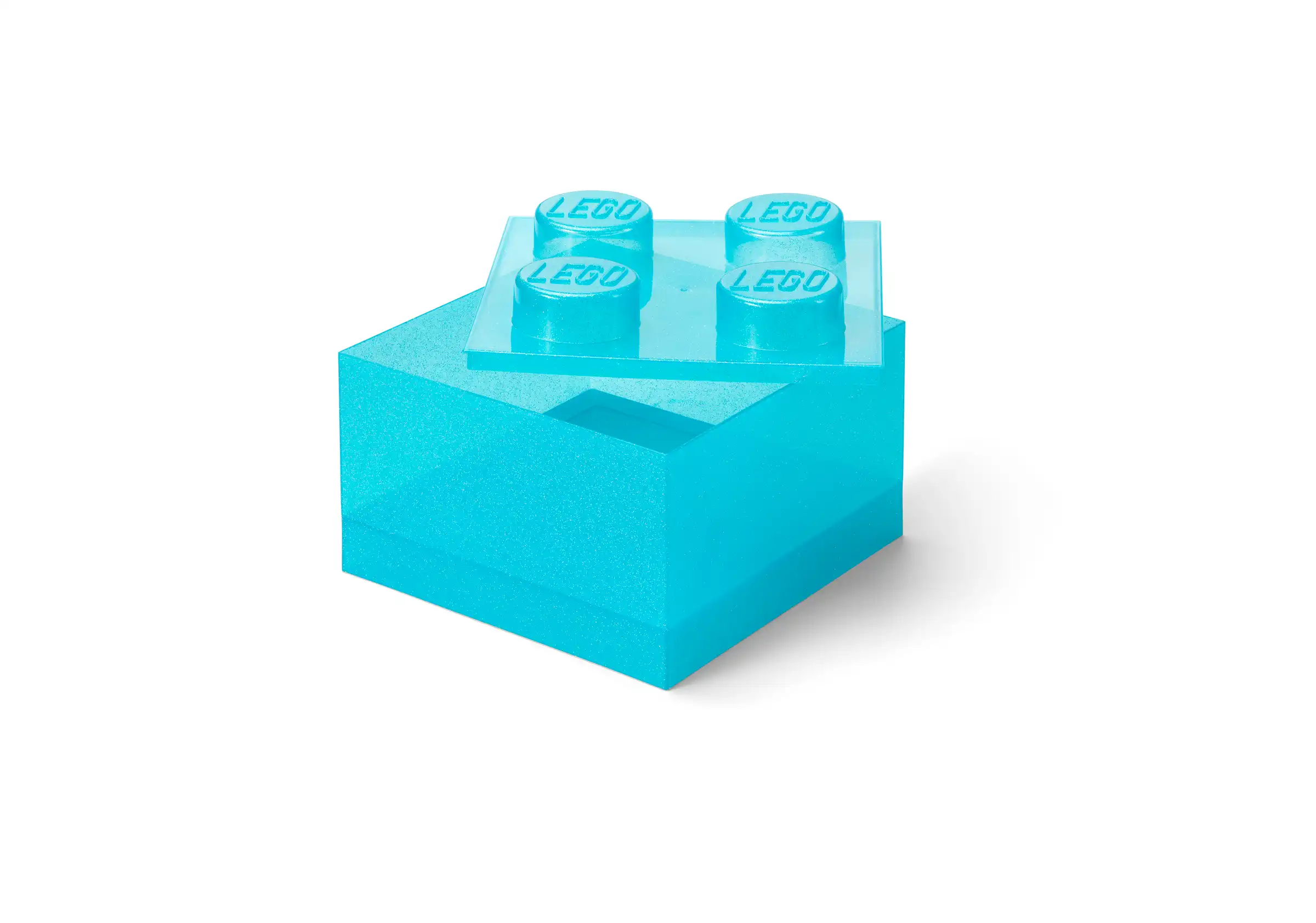 Zdjecie zestawu LEGO 5009341  Przezroczysty pojemnik do przechowywania w kształcie białego klocka 1