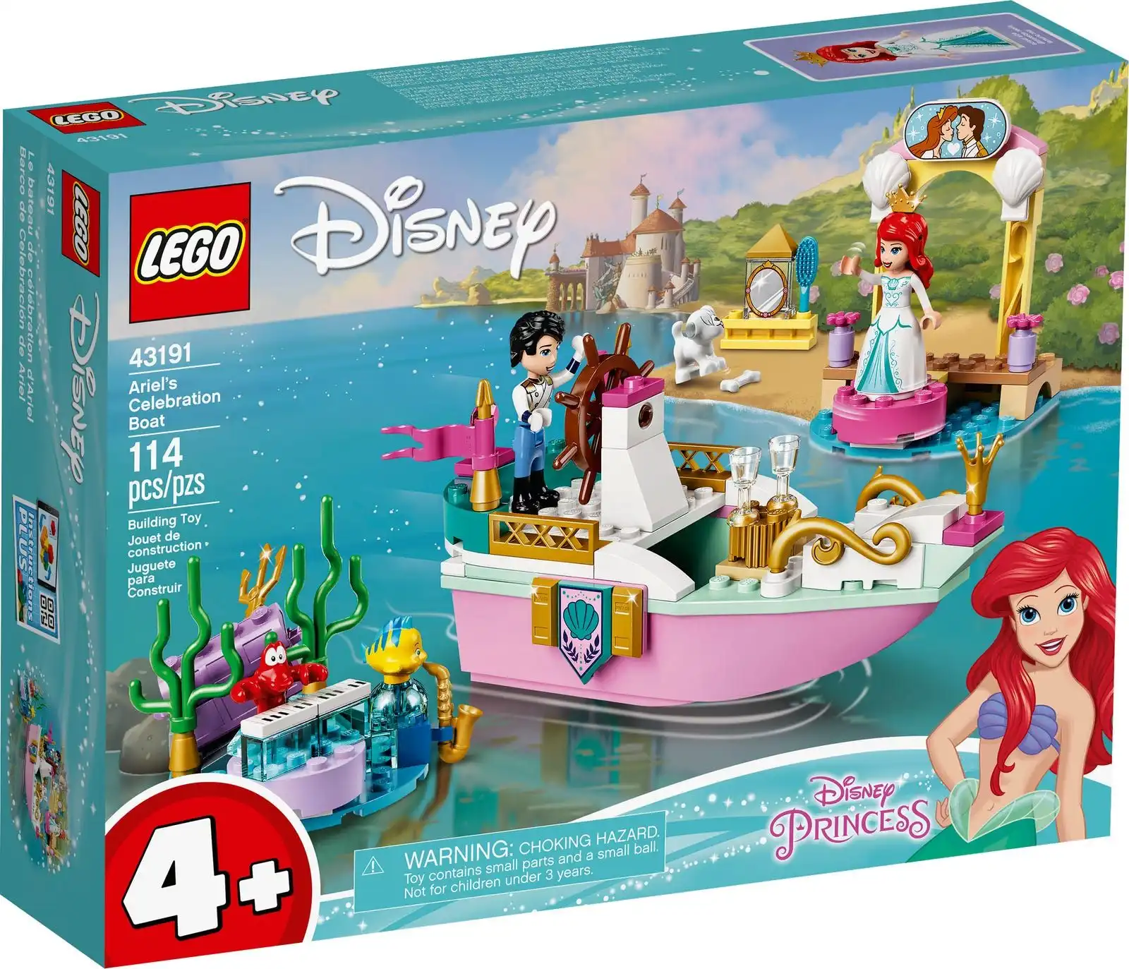 Zdjecie zestawu LEGO 43191 Disney Świąteczna łódź Arielki 1