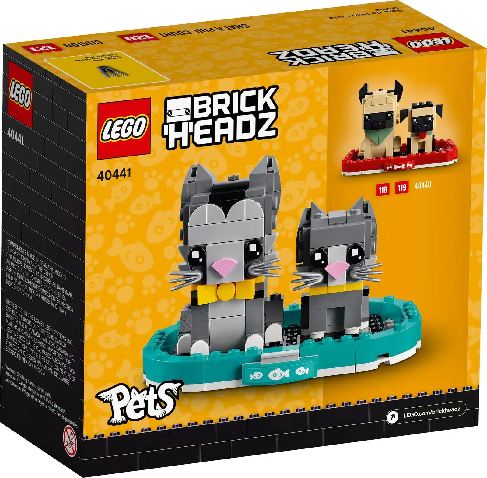 Zdjecie zestawu LEGO 40441 BrickHeadz Koty krótkowłose 2