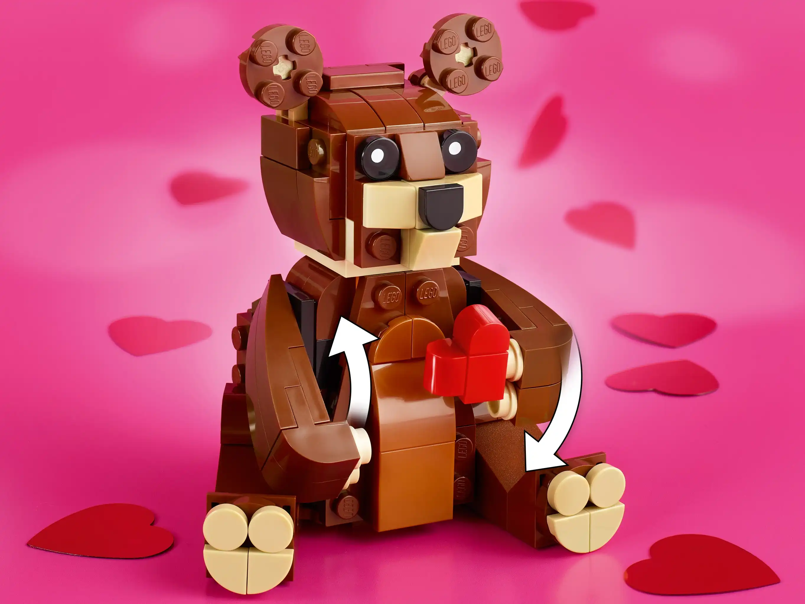 Zdjecie zestawu LEGO 40462  Walentynkowy niedźwiedź brunatny 4