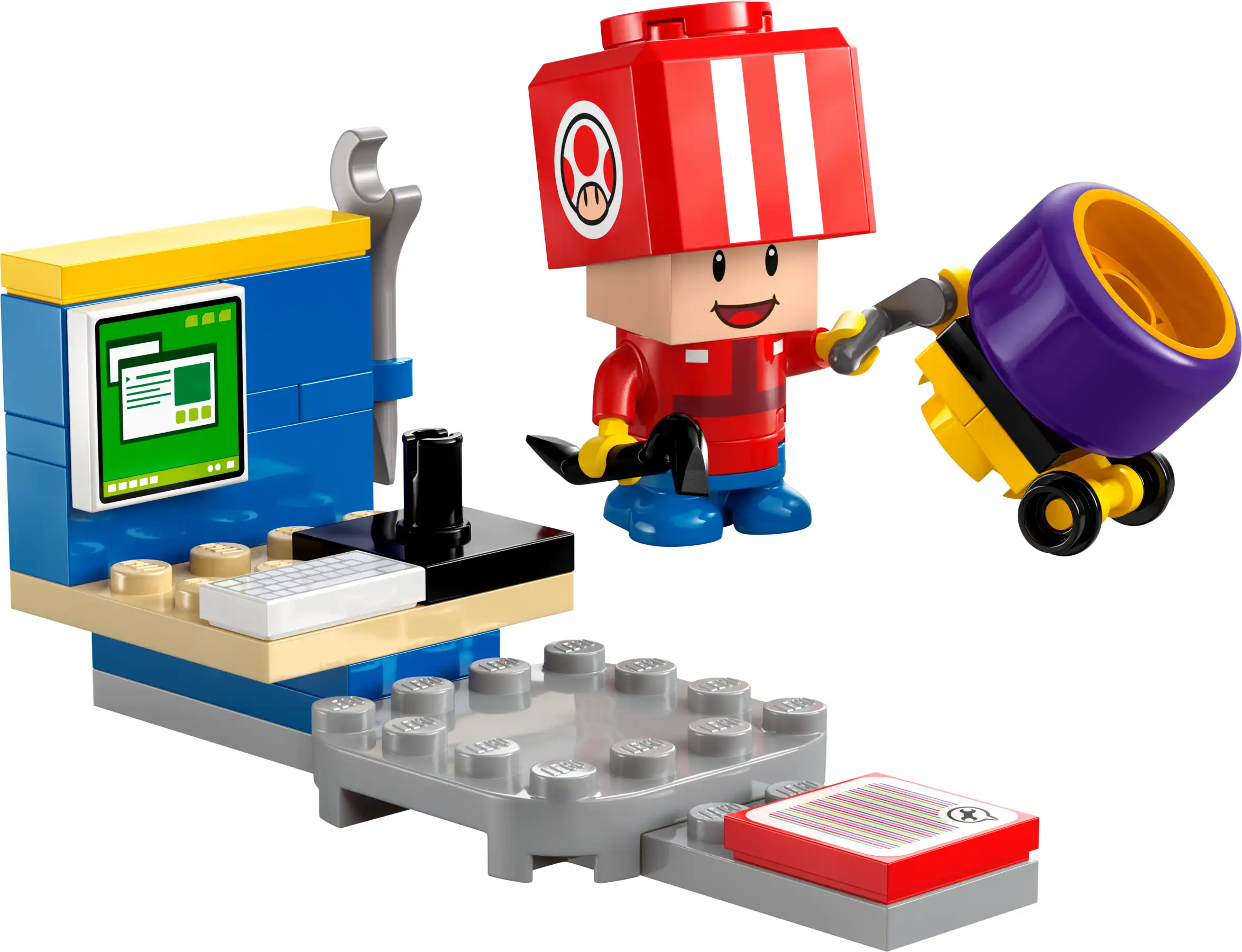 Zdjecie zestawu LEGO 30702 Super Mario Mario Kart™ – Toad (Pit Crew) 1