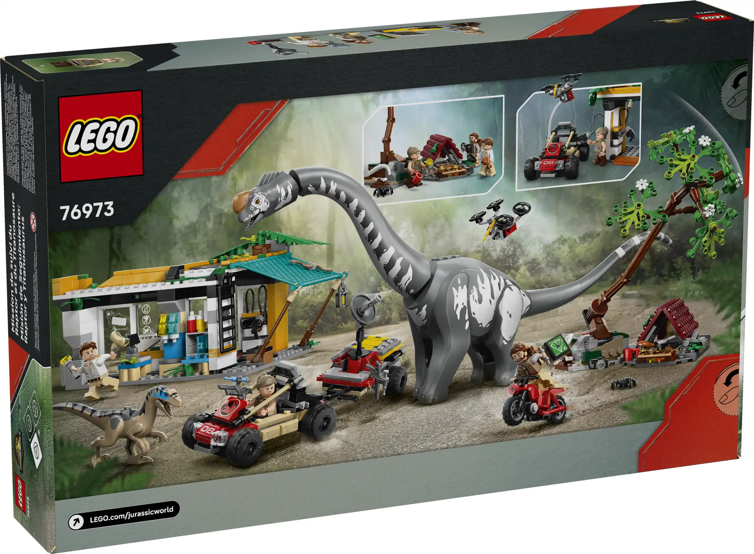 Zdjecie zestawu LEGO 76973 Jurassic World Na tropie tytanozaura i raptora 1