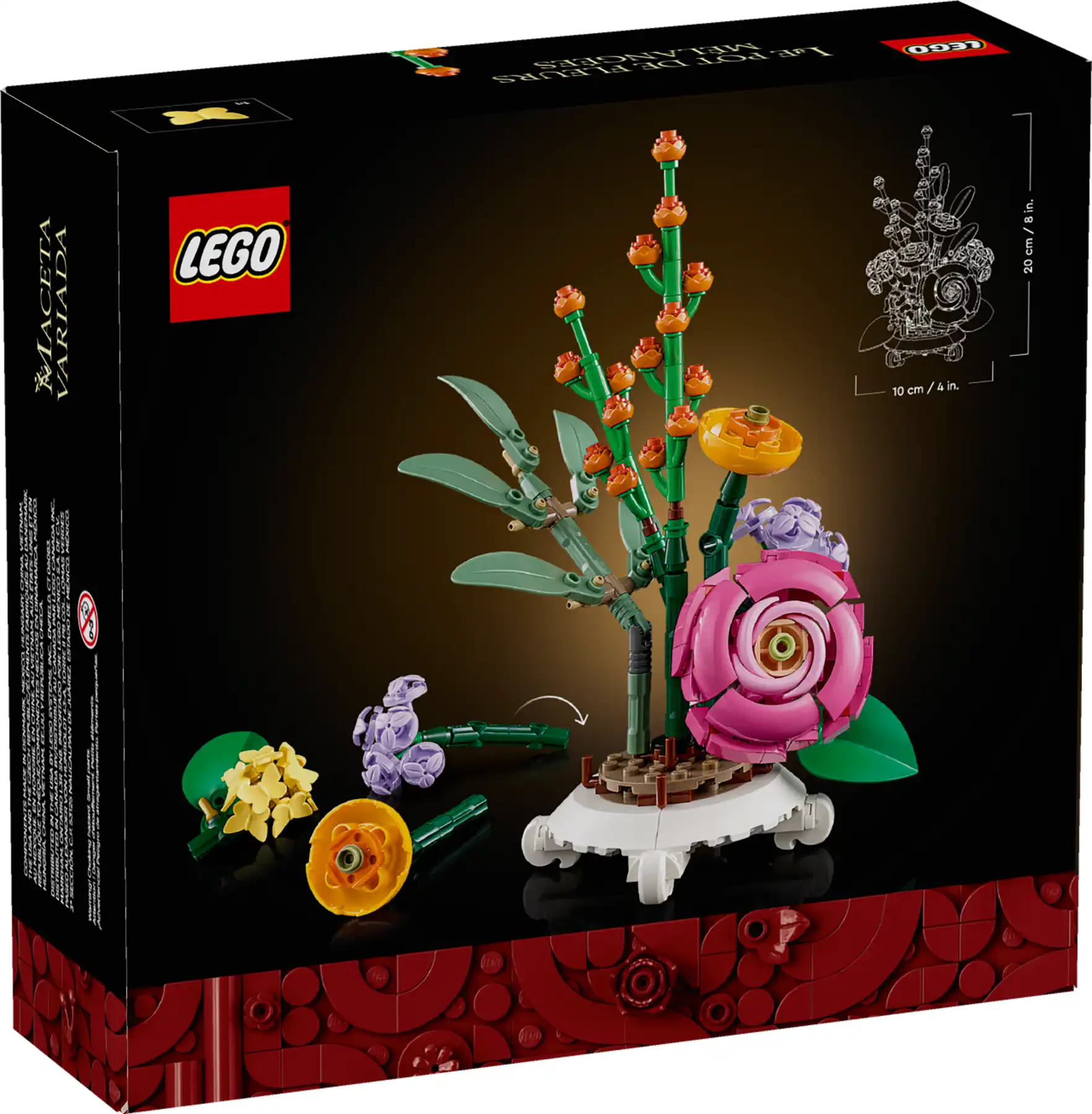 Zdjecie zestawu LEGO 40762 Botanical Collection Doniczka z rozmaitymi kwiatami 3